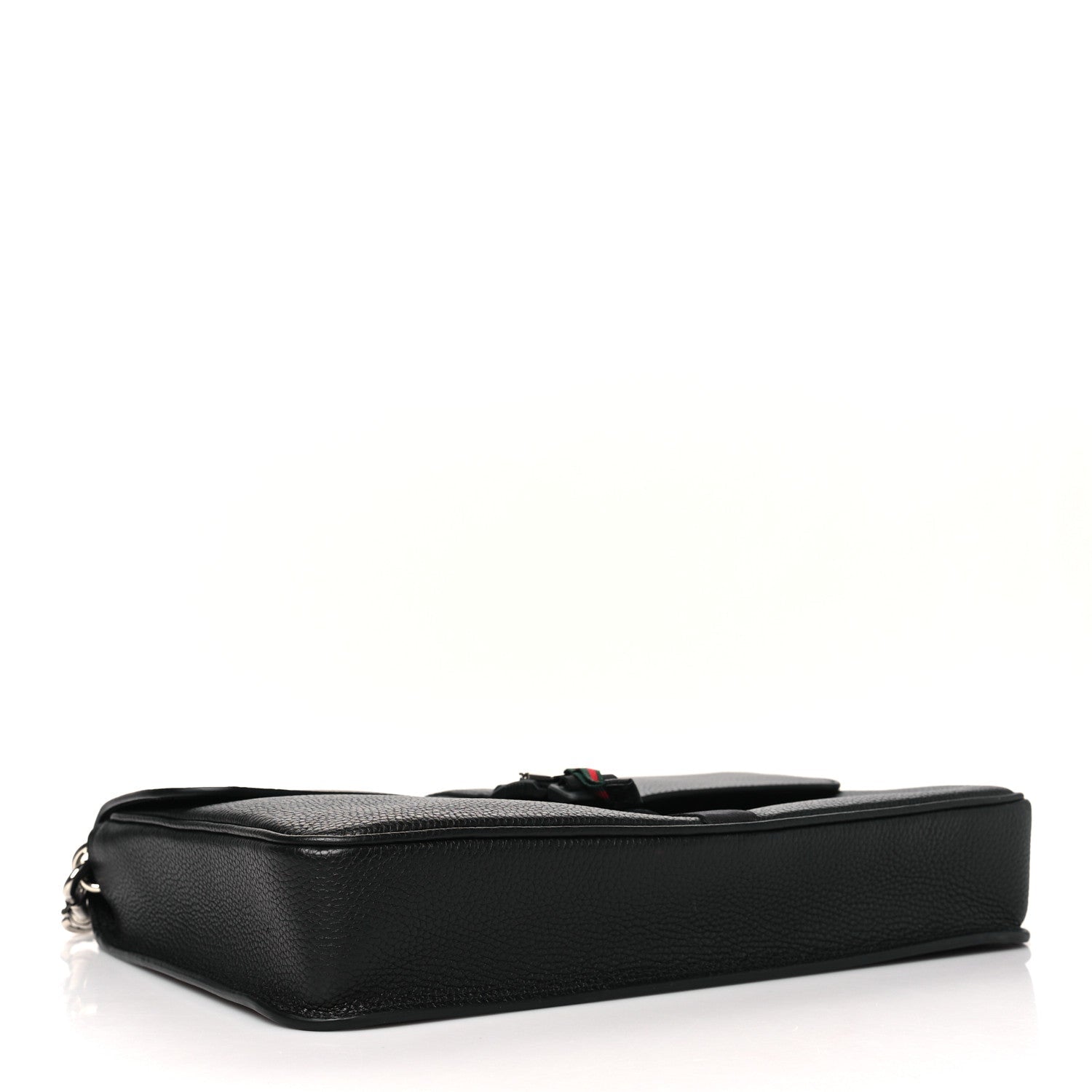 Calfskin Web Medium Business Case Black