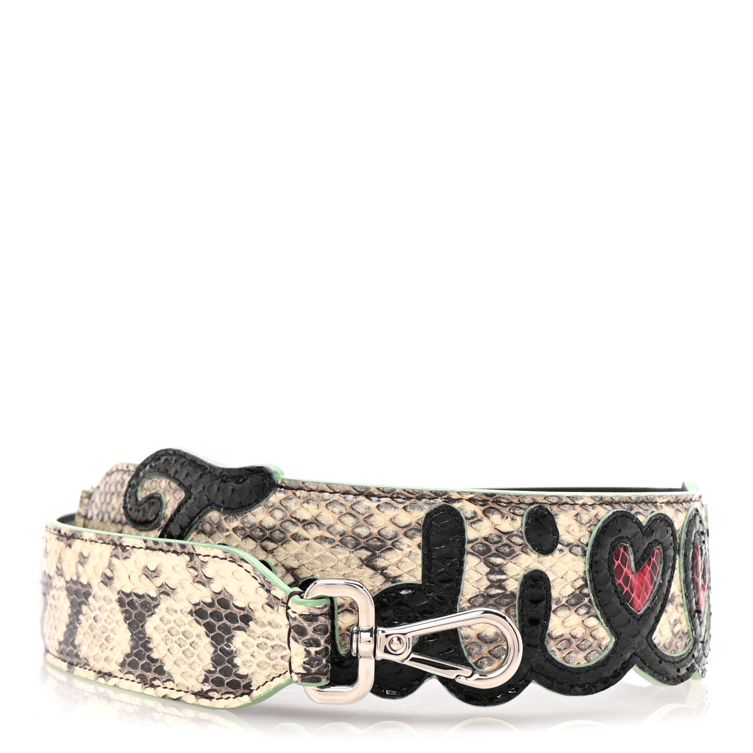 Calfskin Elaphe Open Your Heart Strap You