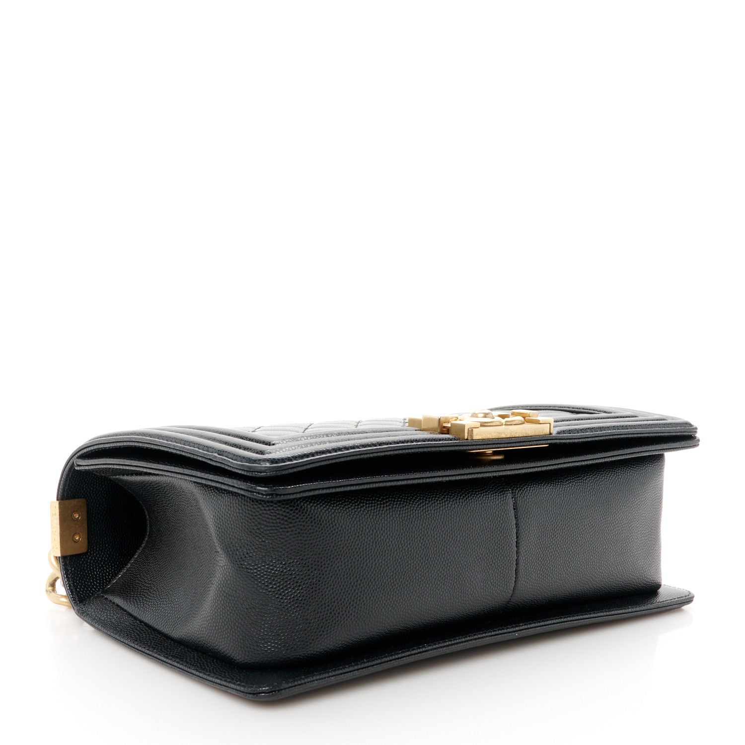 Caviar Quilted Medium Boy Flap Black