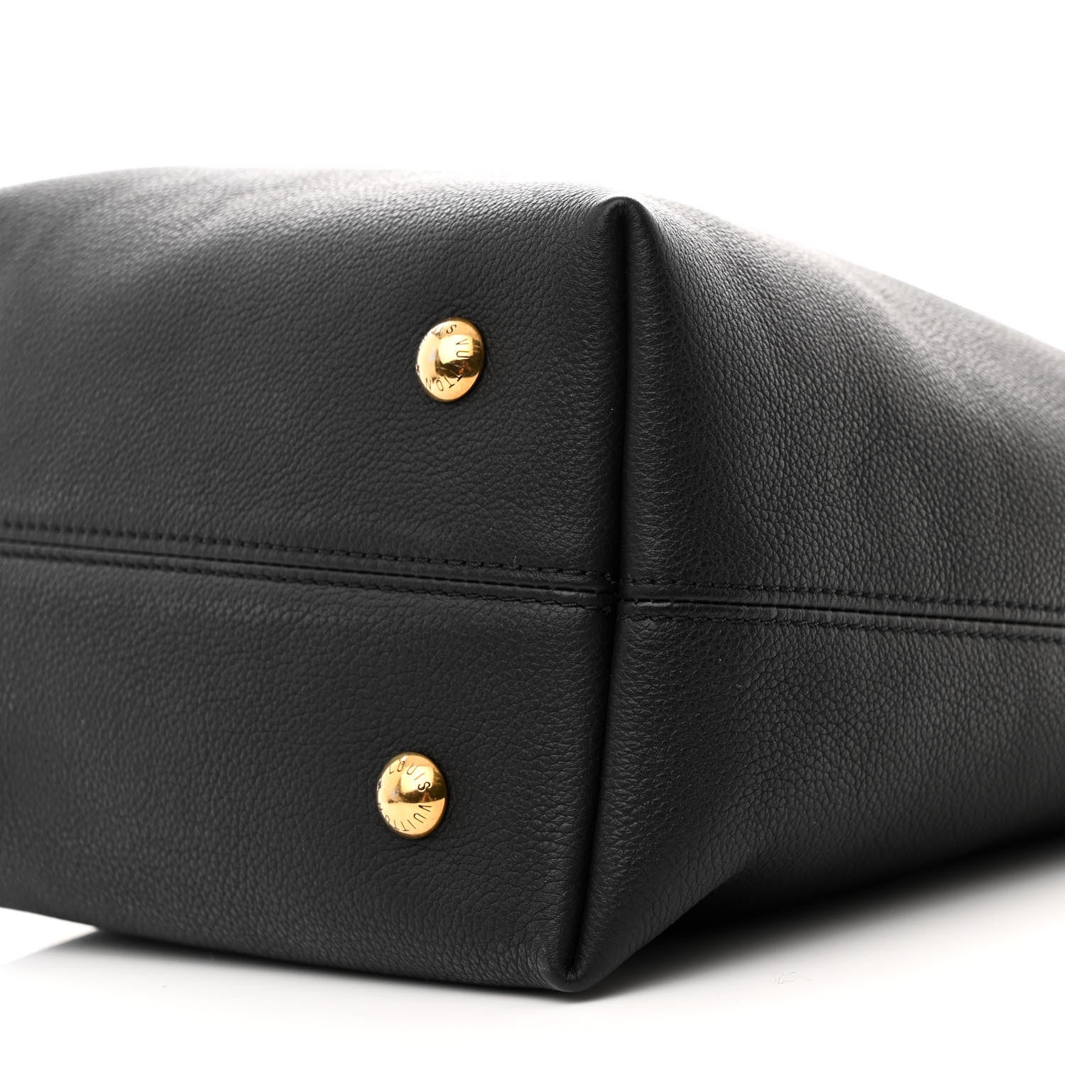 Grained Calfskin Low Key Hobo PM Black
