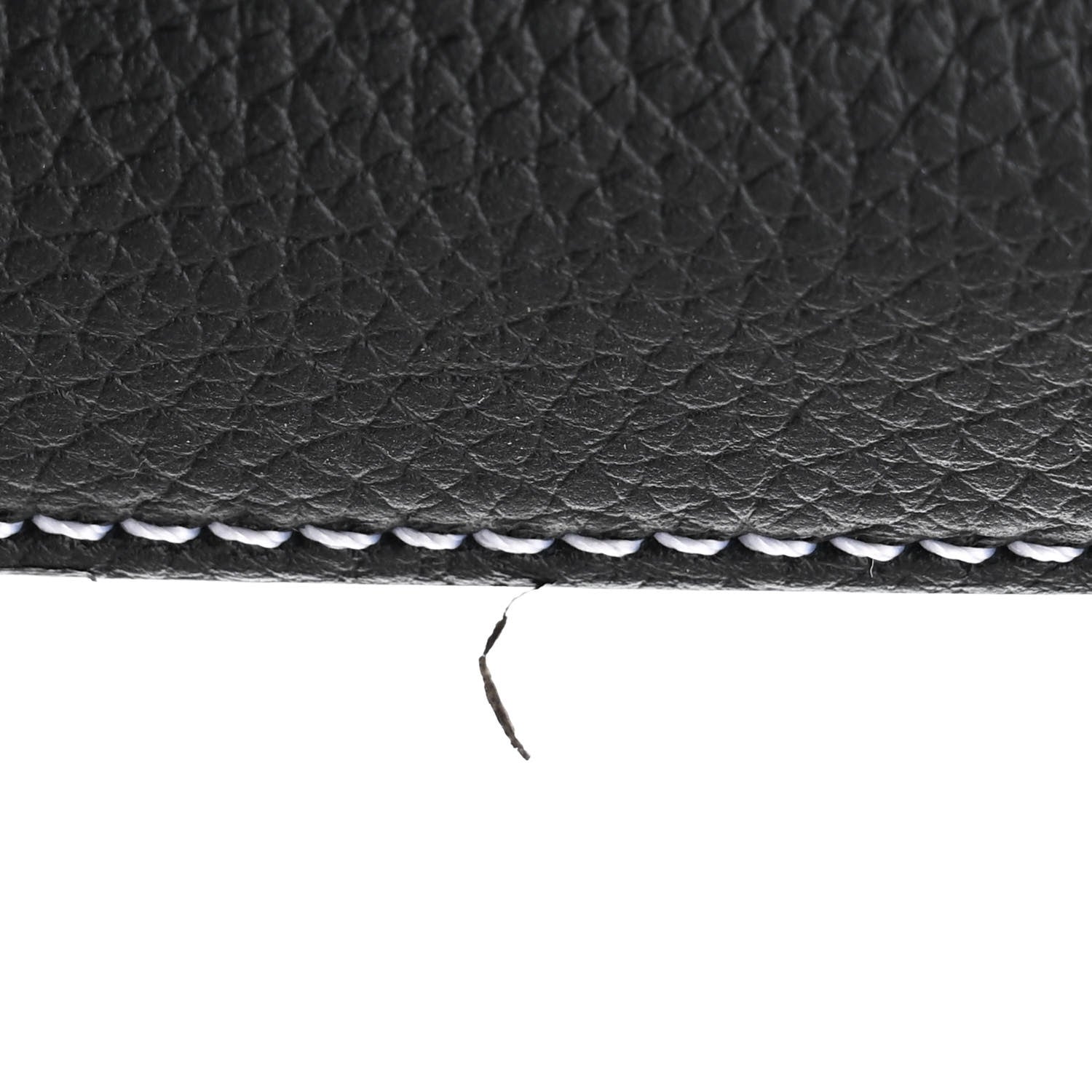 Grained Calfskin Medium Saddle Messenger Bag Black