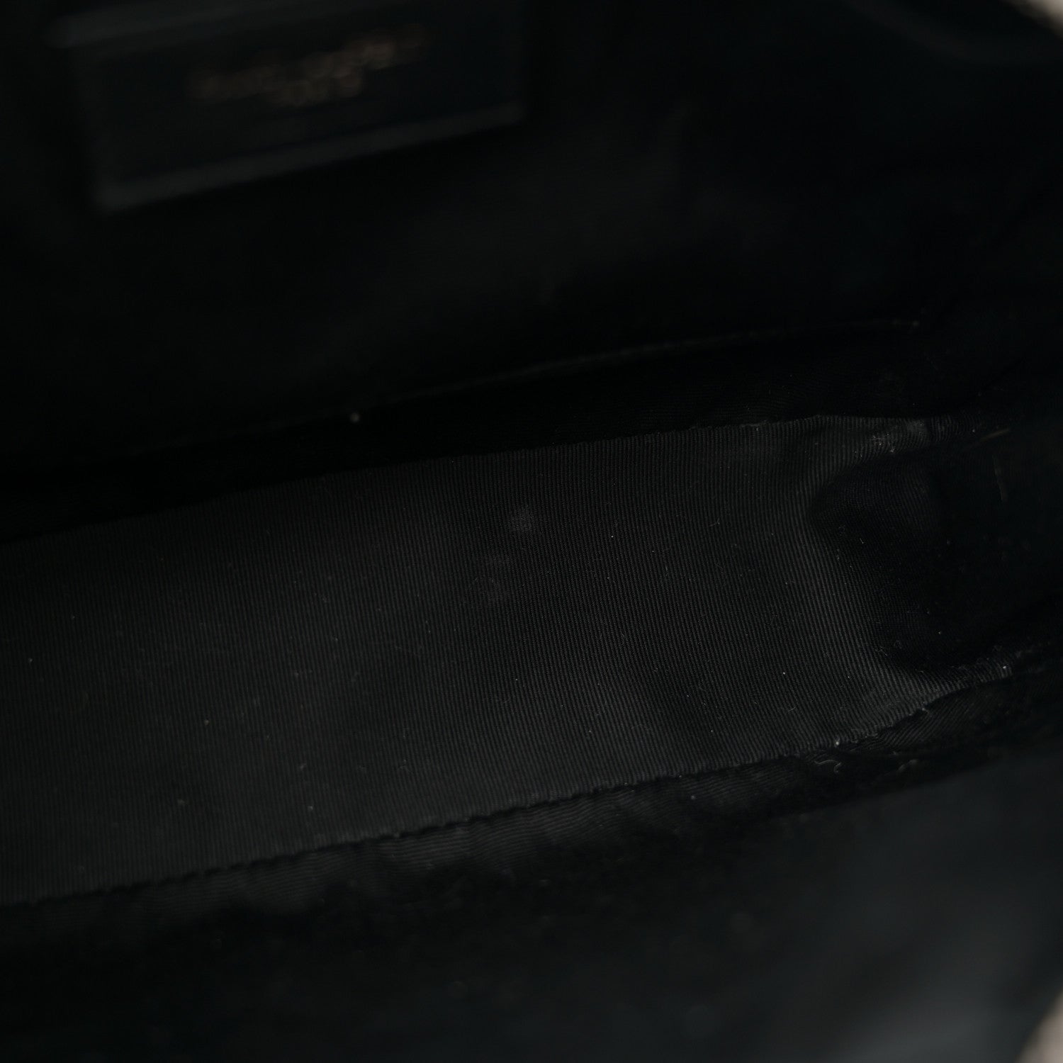 Calfskin Matelasse Monogram Lou Camera Bag Black