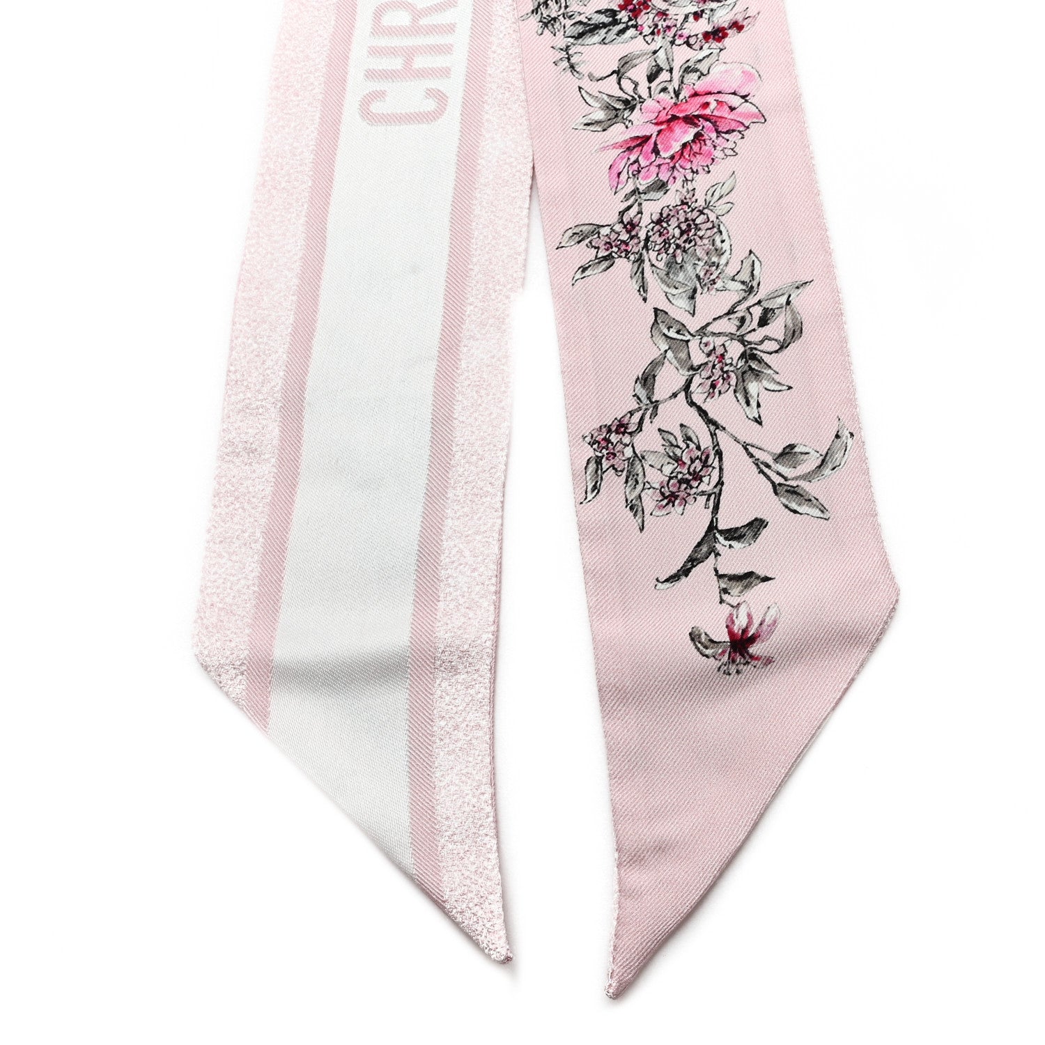 Silk Floral Mitzah Scarf Rose