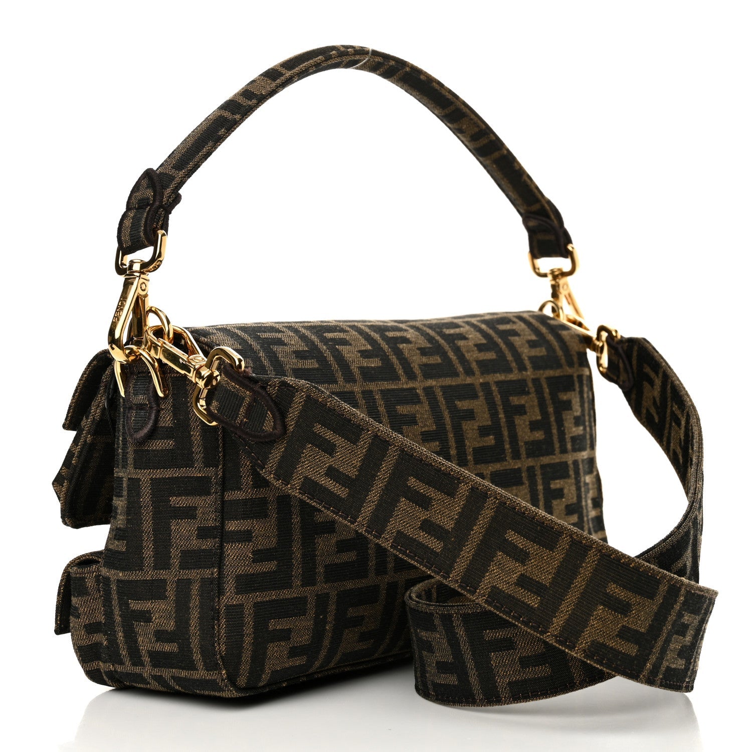 Fabric Jacquard FF 1974 Multipocket Baguette Tobacco Moro