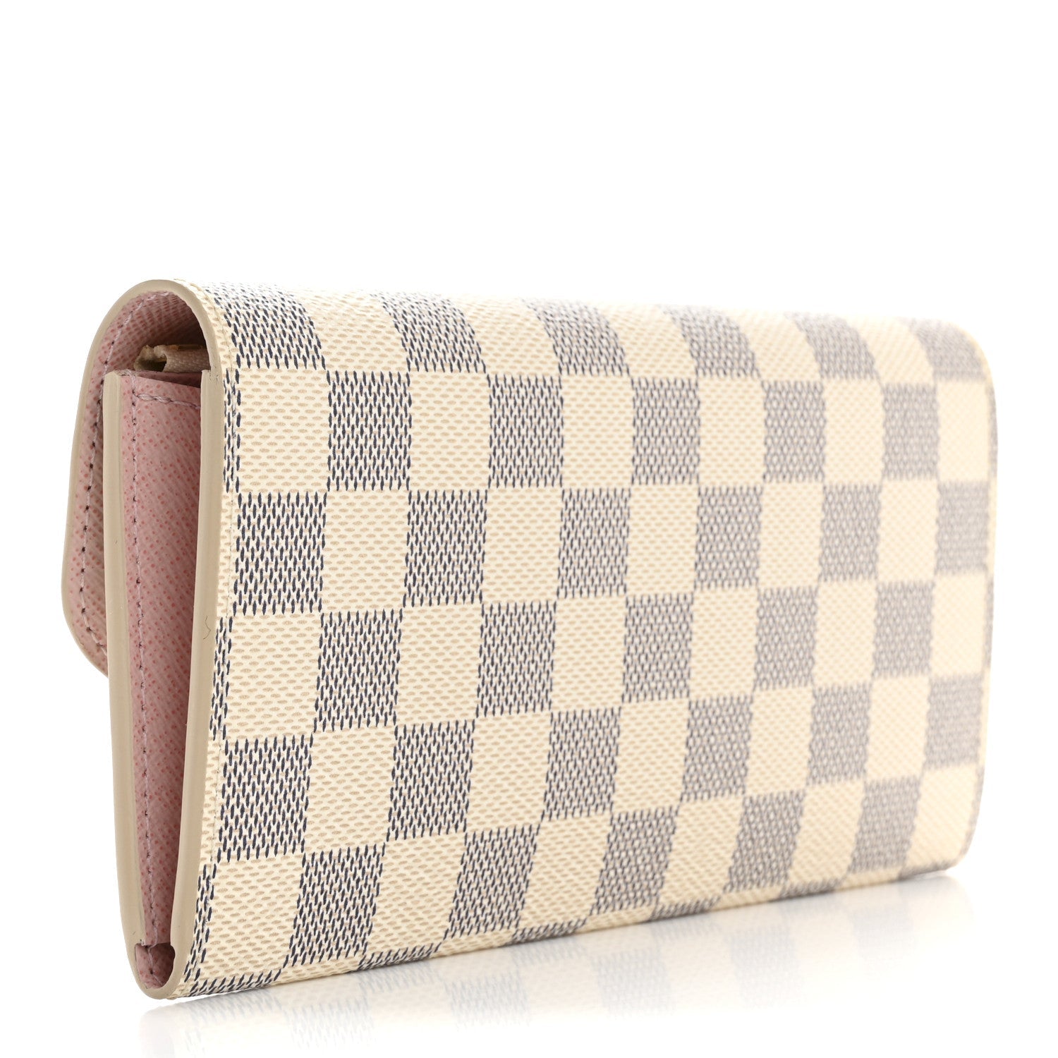 Damier Azur Emilie Wallet Rose Ballerine