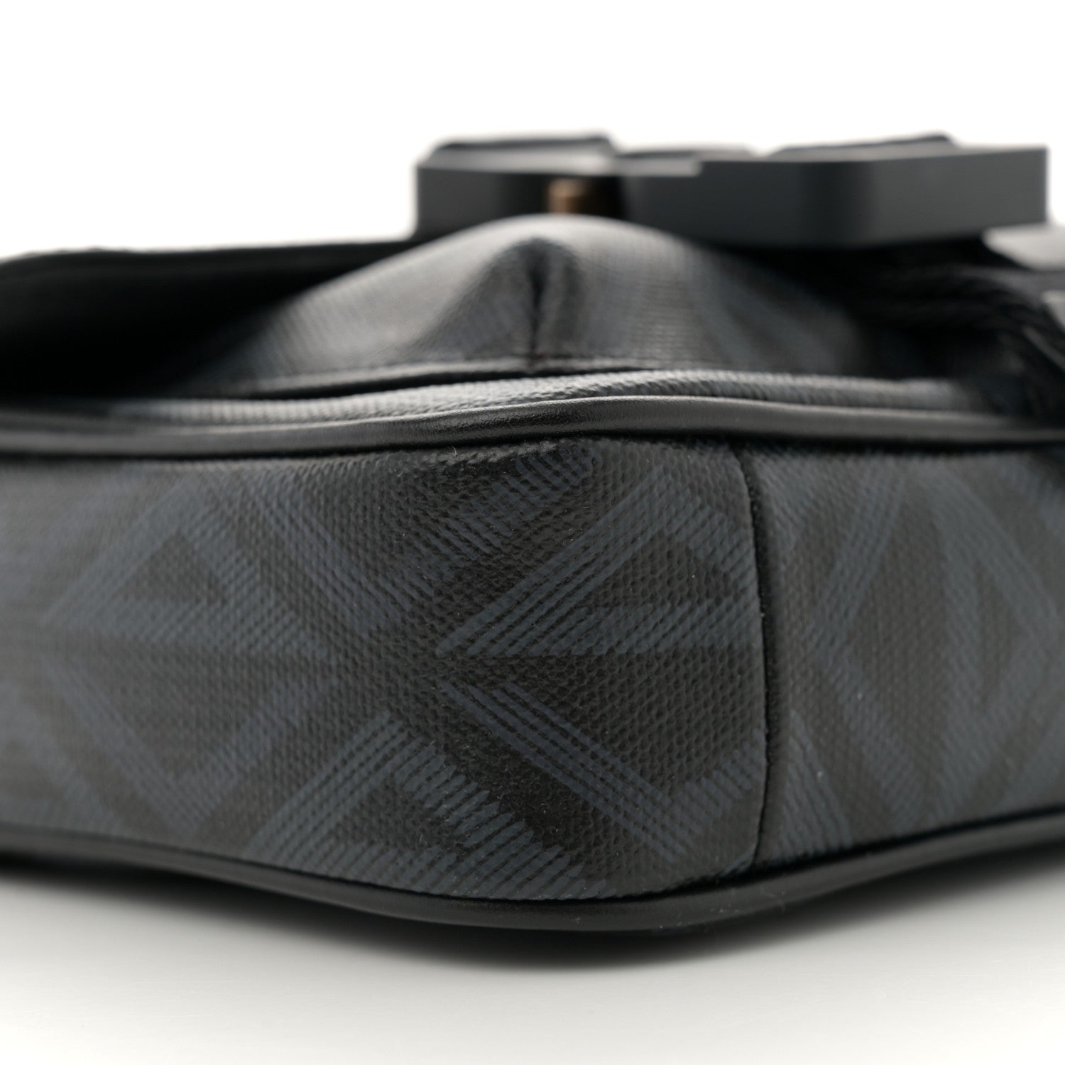 Coated Canvas CD Diamond Mini Hit The Road Bag Black