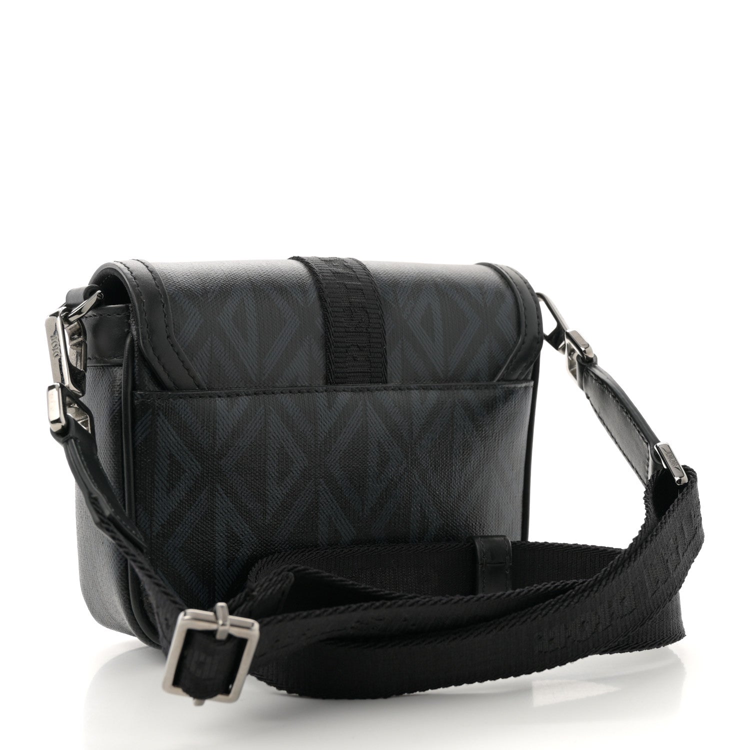 Coated Canvas CD Diamond Mini Hit The Road Bag Black
