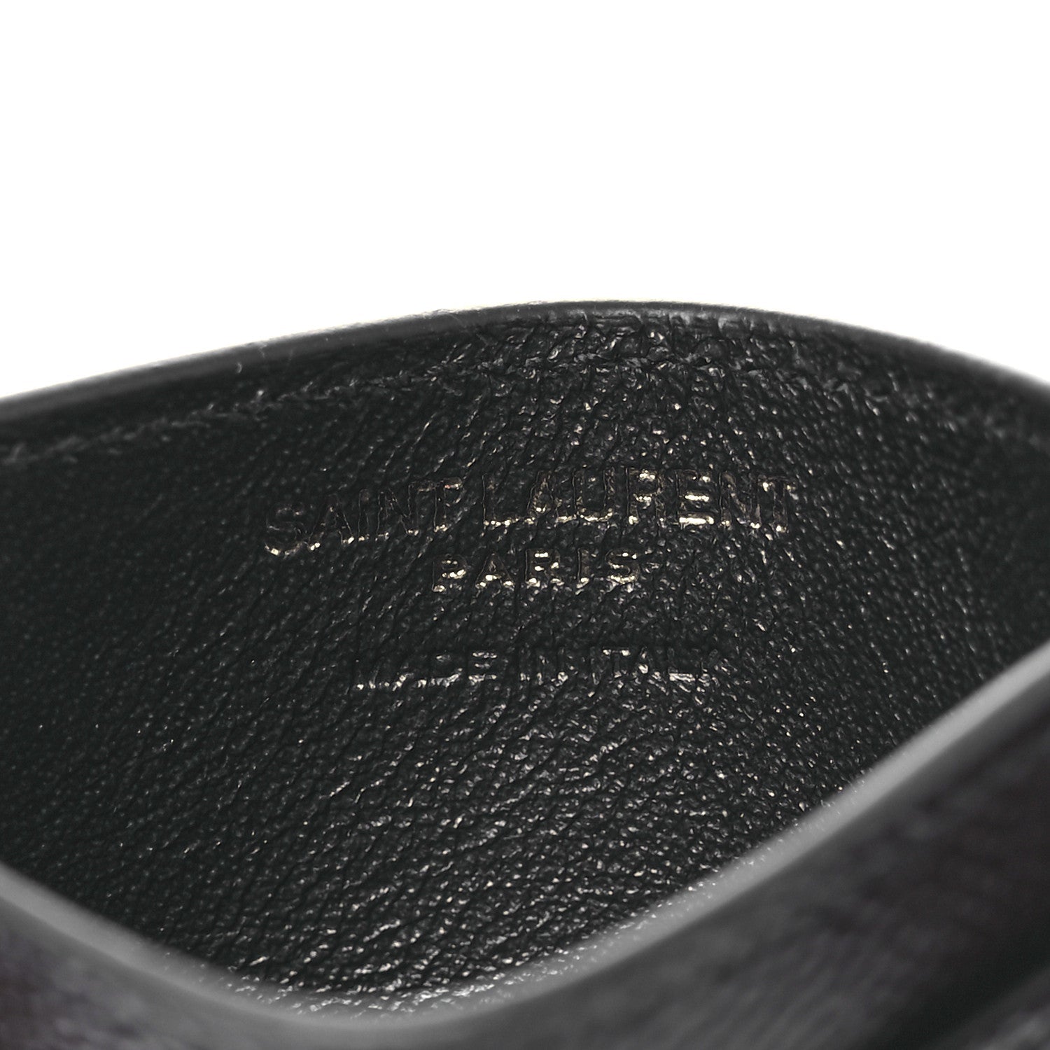 Grain De Poudre Matelasse Chevron Monochrome Monogram Credit Card Case Black