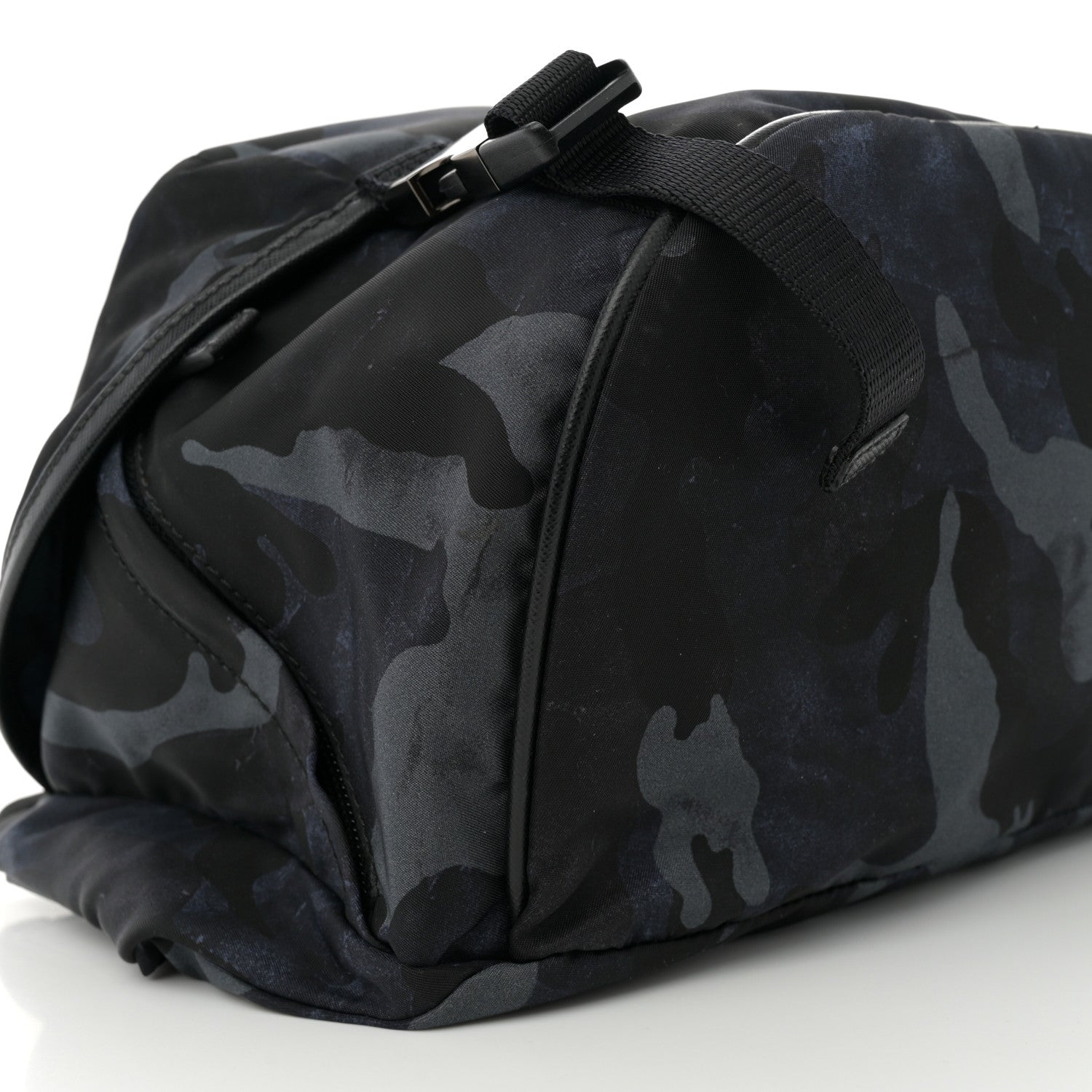 Tessuto Nylon Camouflage Belt Bag Fumo