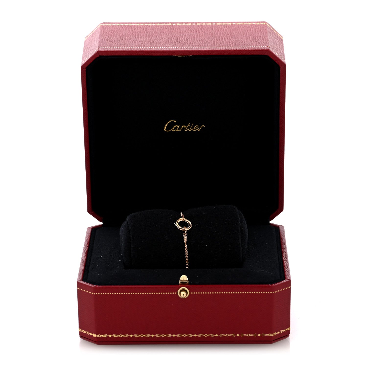 18K Pink Yellow White Gold Trinity Bracelet