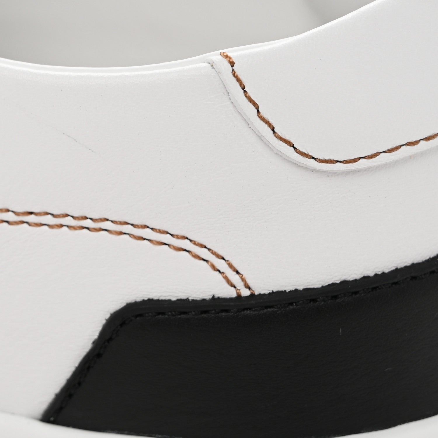 Calfskin Mens Deep Sneakers 39.5 White Naturel