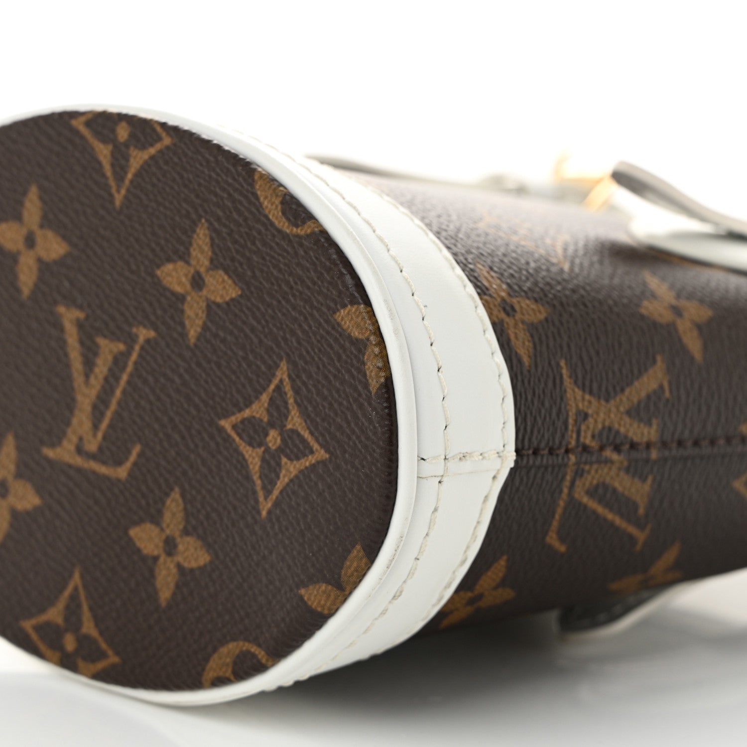 Monogram LV Match Nano Bucket Bag White