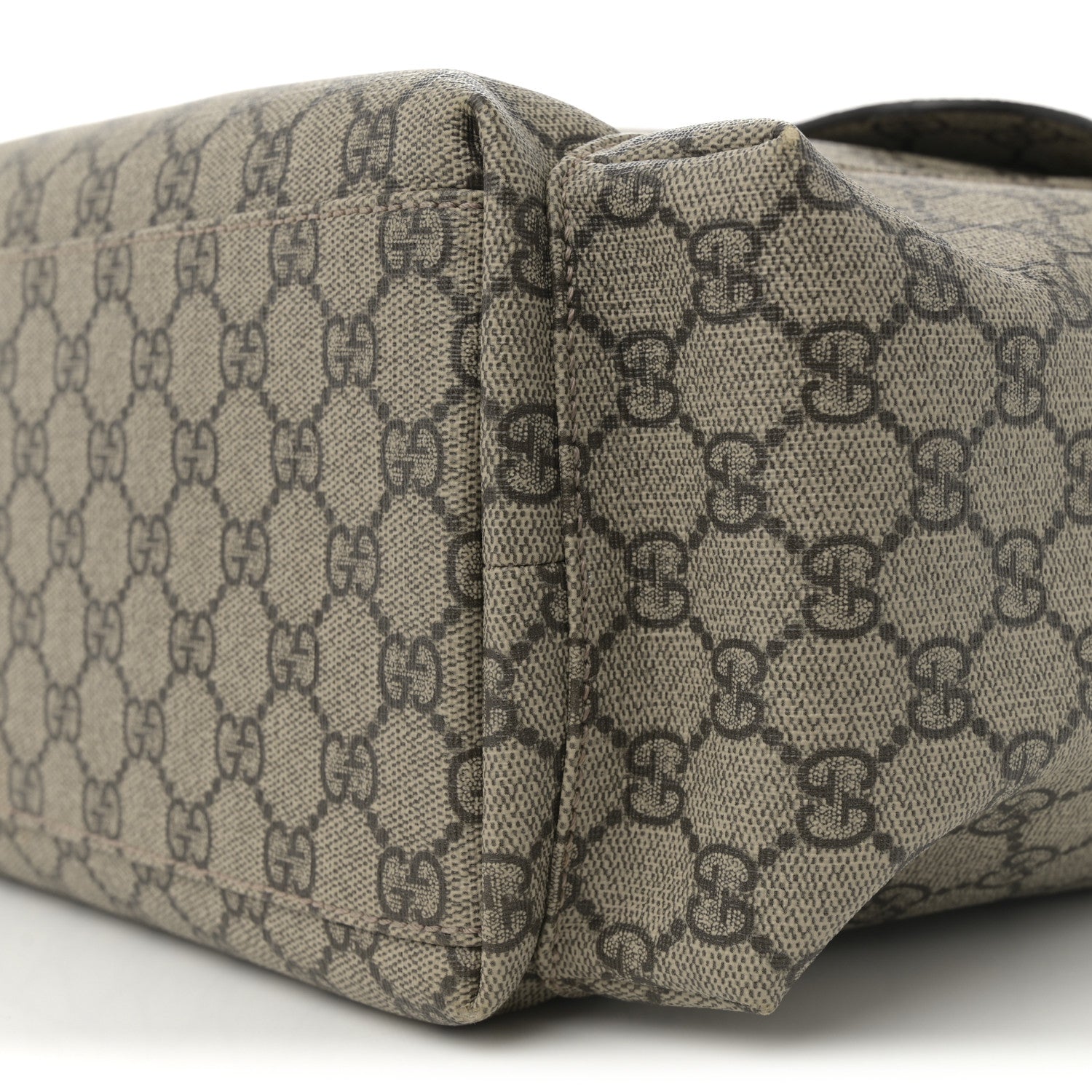 GG Plus Monogram Messenger Diaper Bag Dark Brown