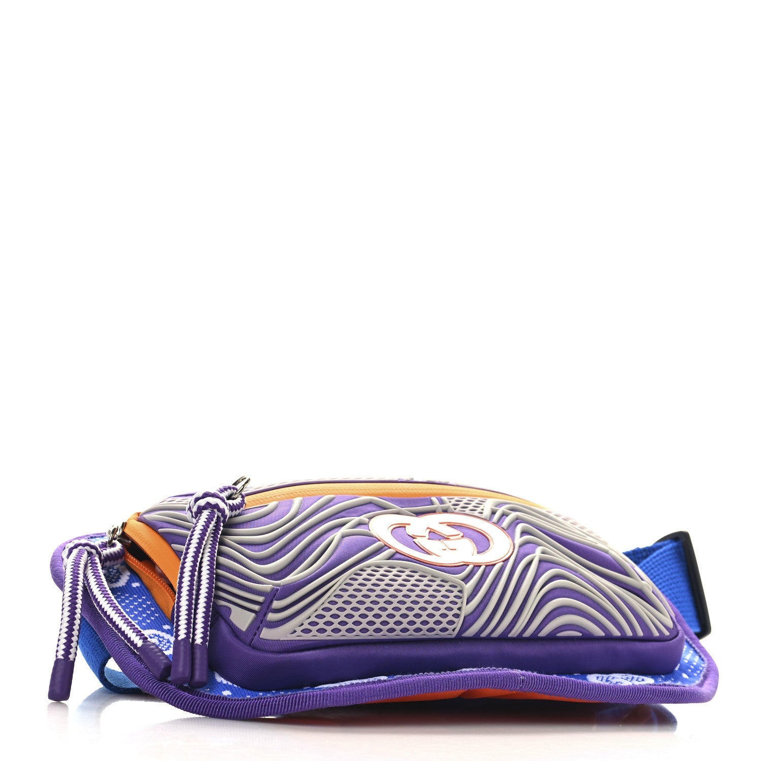 Jersey GG Monogram All Over Sporty Belt Bag Grey White Multicolor