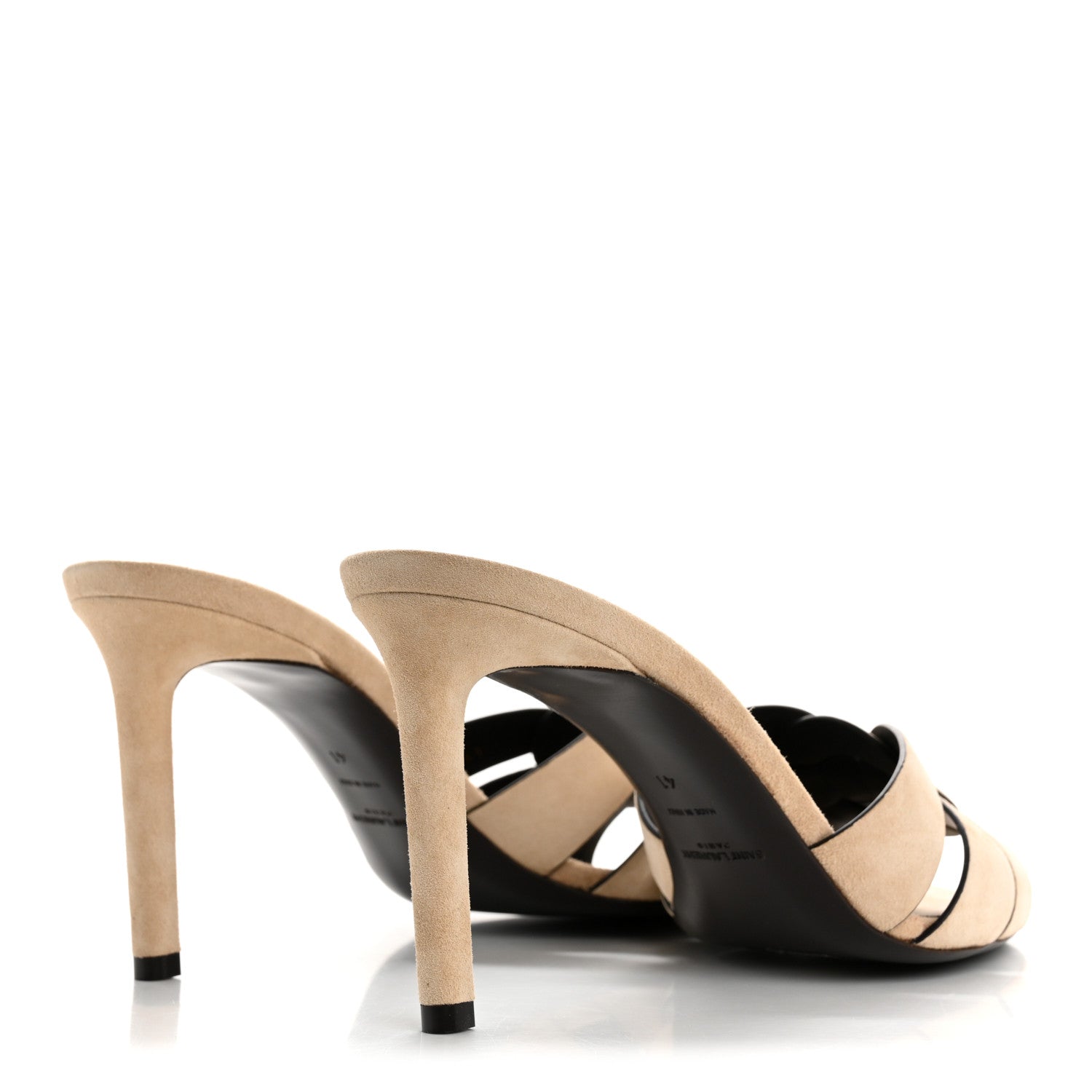 Suede Tribute 85 Slide Sandals 41 Sand