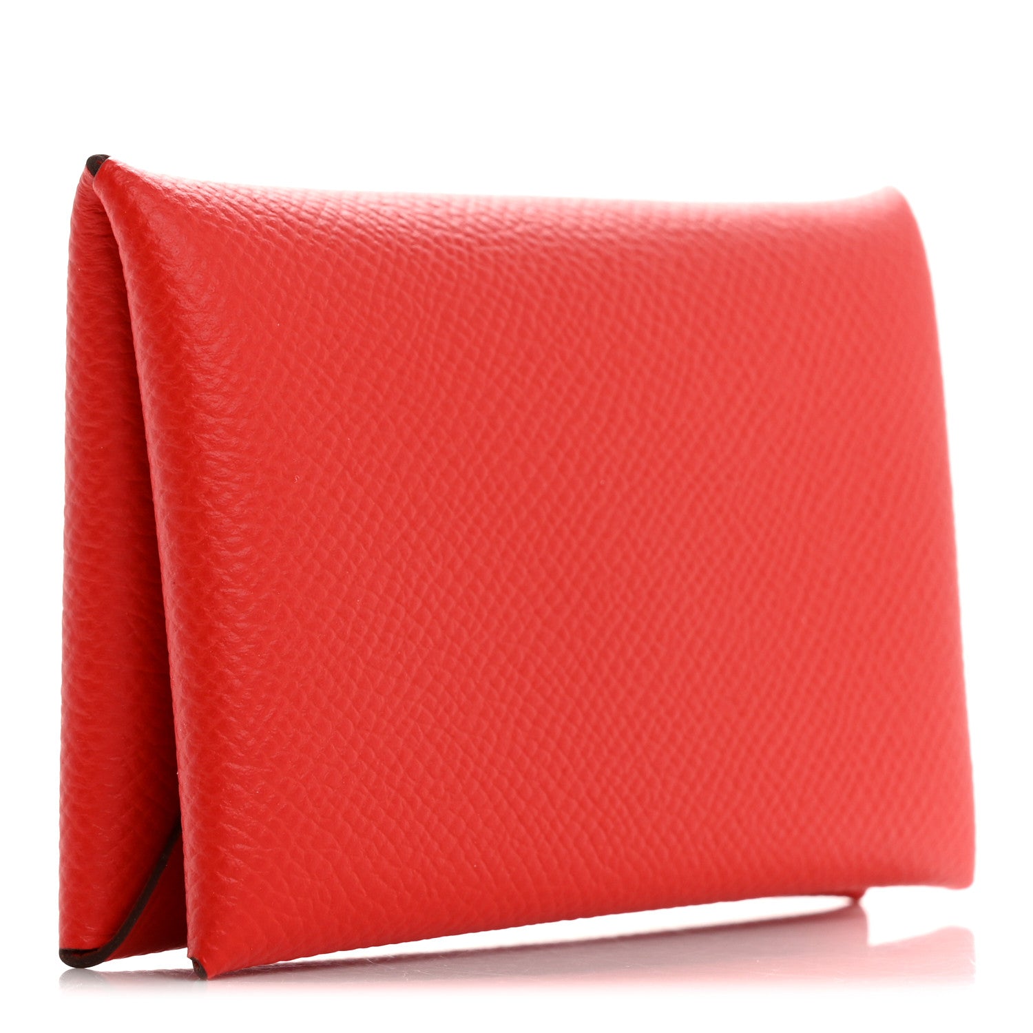 Epsom Calvi Card Case Rouge Piment