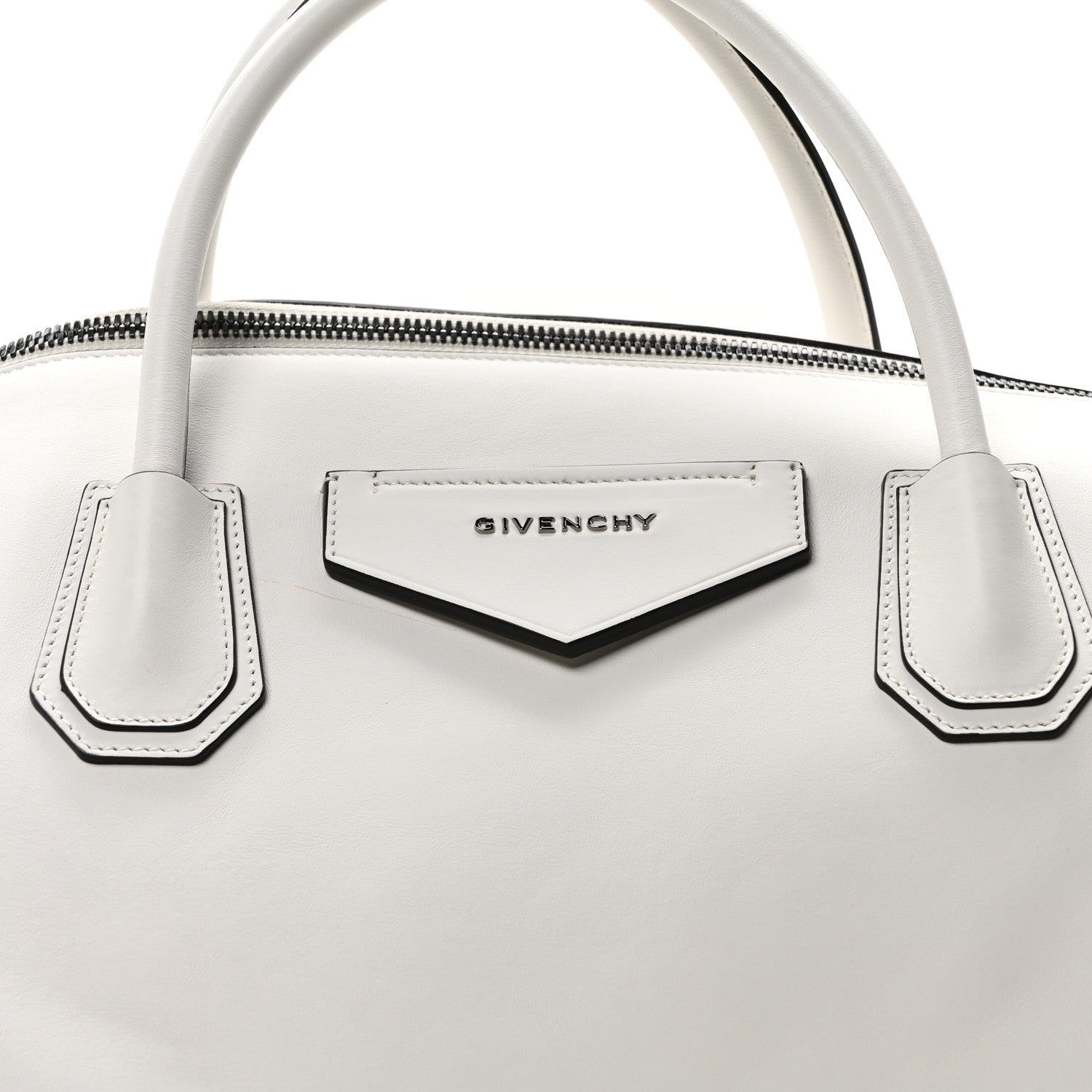 Smooth Calfskin Large Soft Antigona White