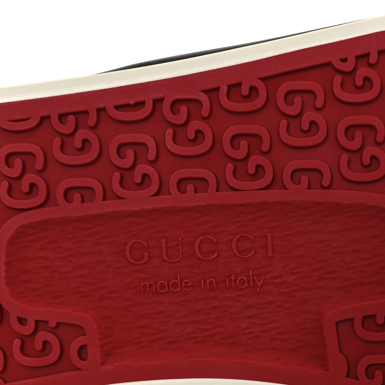 GG Monogram Mens 1977 Tennis Slip On Sneakers 8.5 Beige Ebony Mystic White