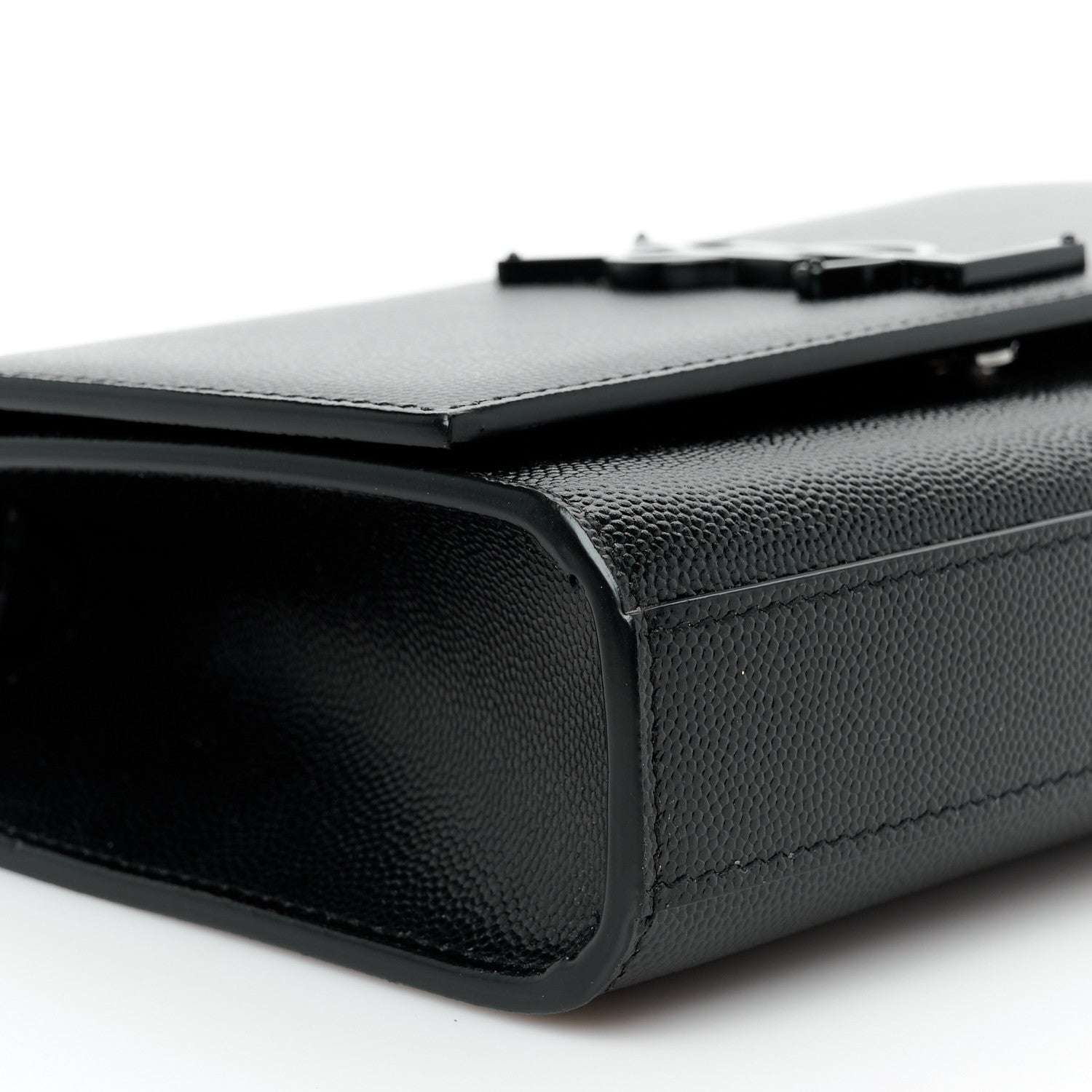 Grain De Poudre Small Monogram Monochrome Kate Satchel Black