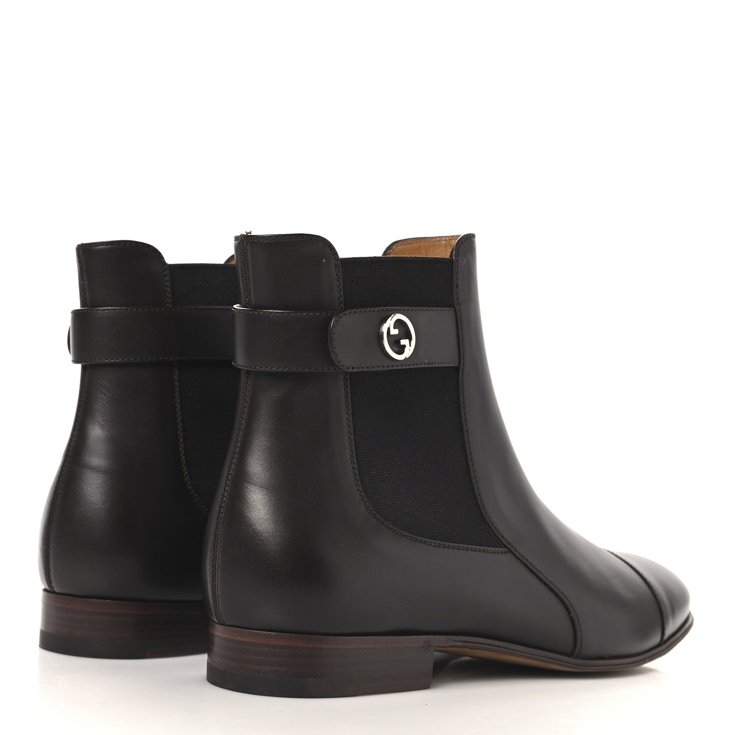 Calfskin Mens Blondie Chelsea Ankle Boots 8 Cocoa