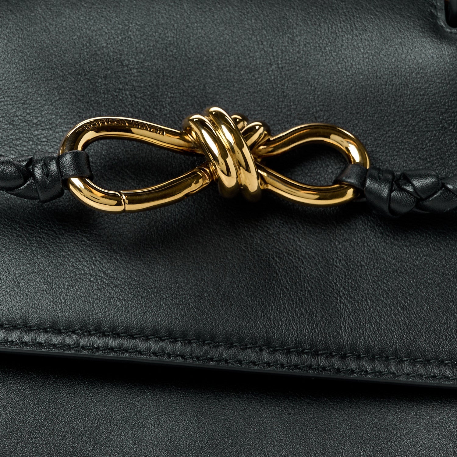 Silky Calfskin Small Ciao Ciao Black