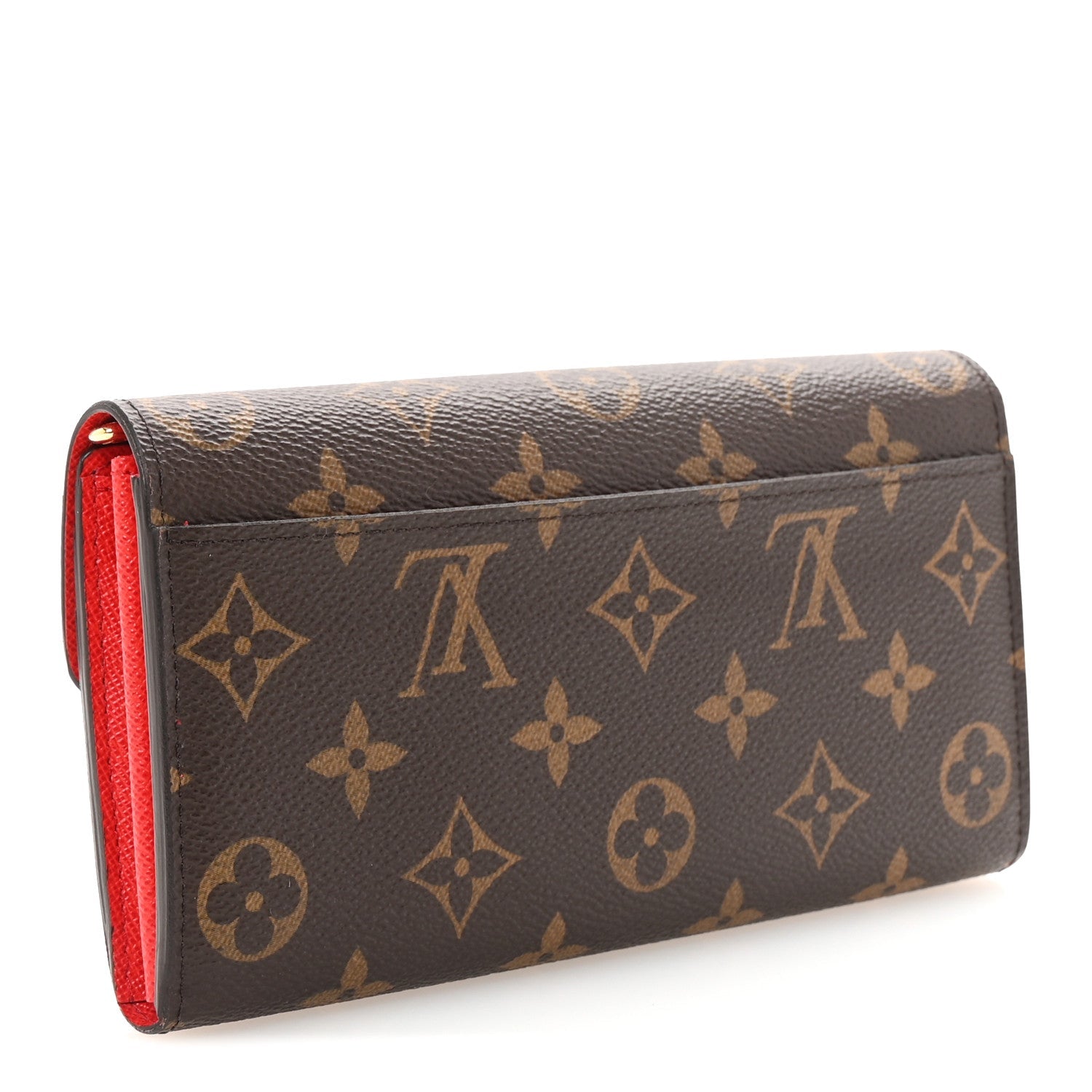 Monogram Sarah Wallet NM Coquelicot