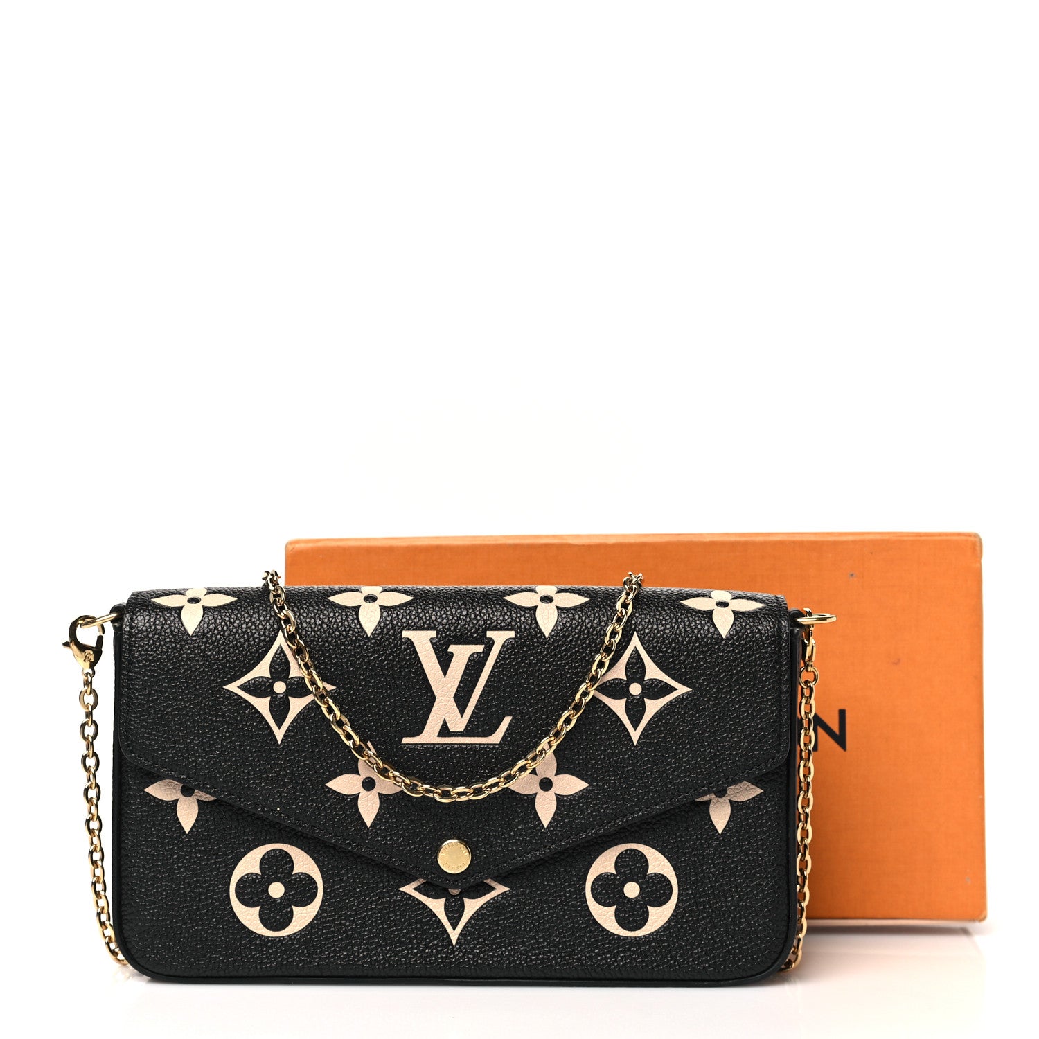 Empreinte Monogram Giant Felicie Pochette Black Beige