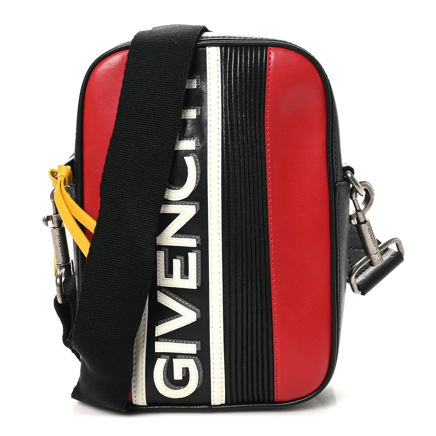 Calfskin MC3 Crossbody Bag Black Red White