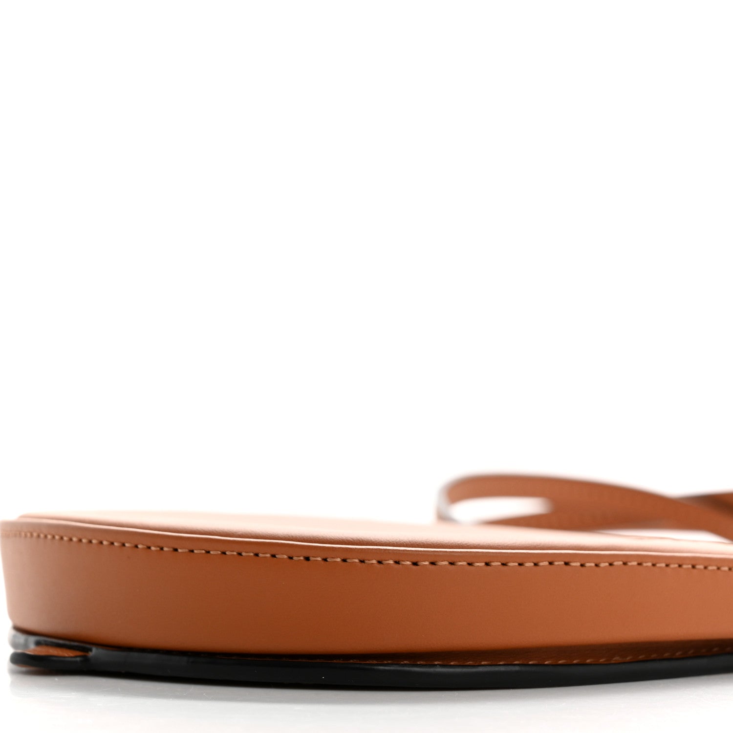 Soft Calfskin Mini Heel Pouch Tan