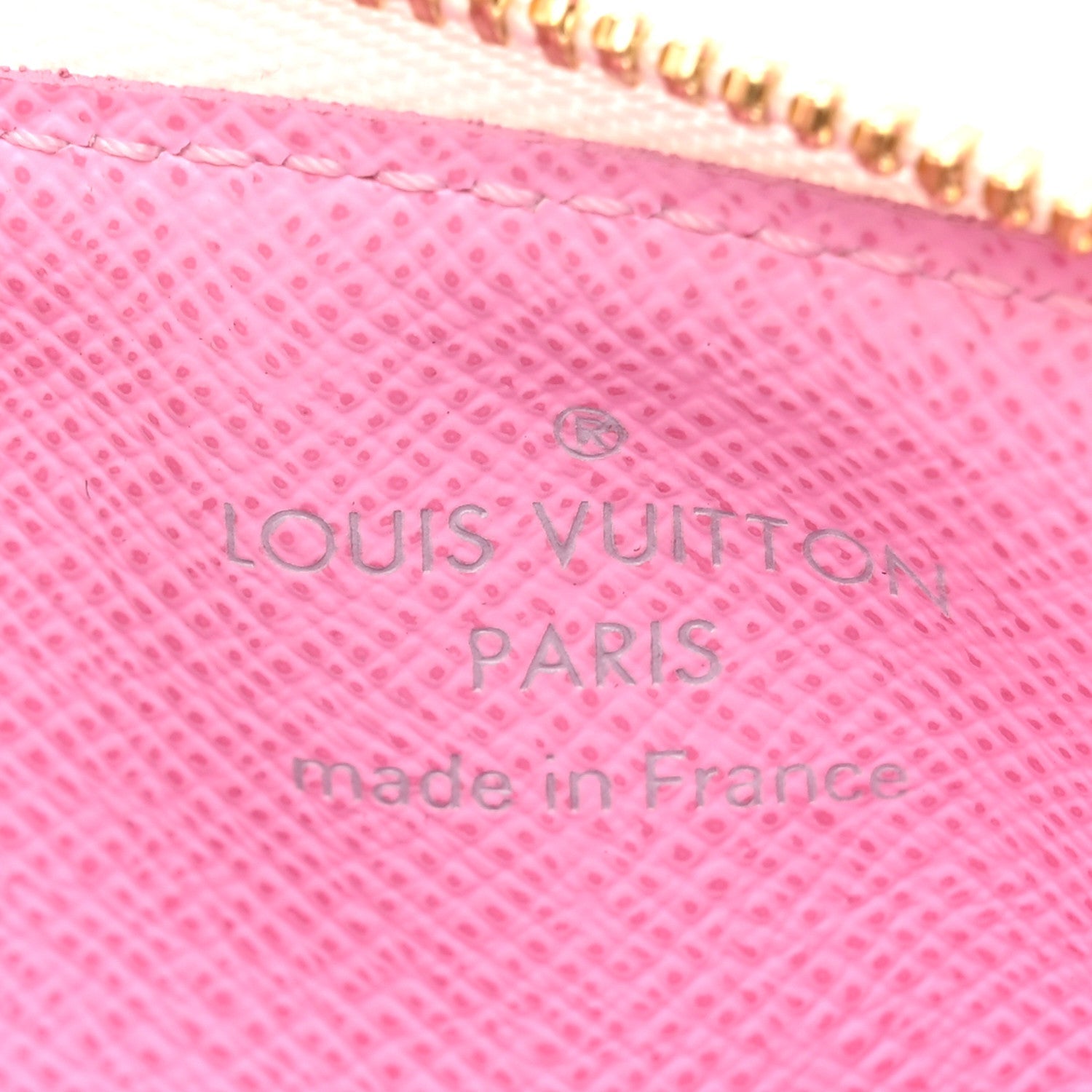 Monogram Multicolor Key Pouch White Litchi