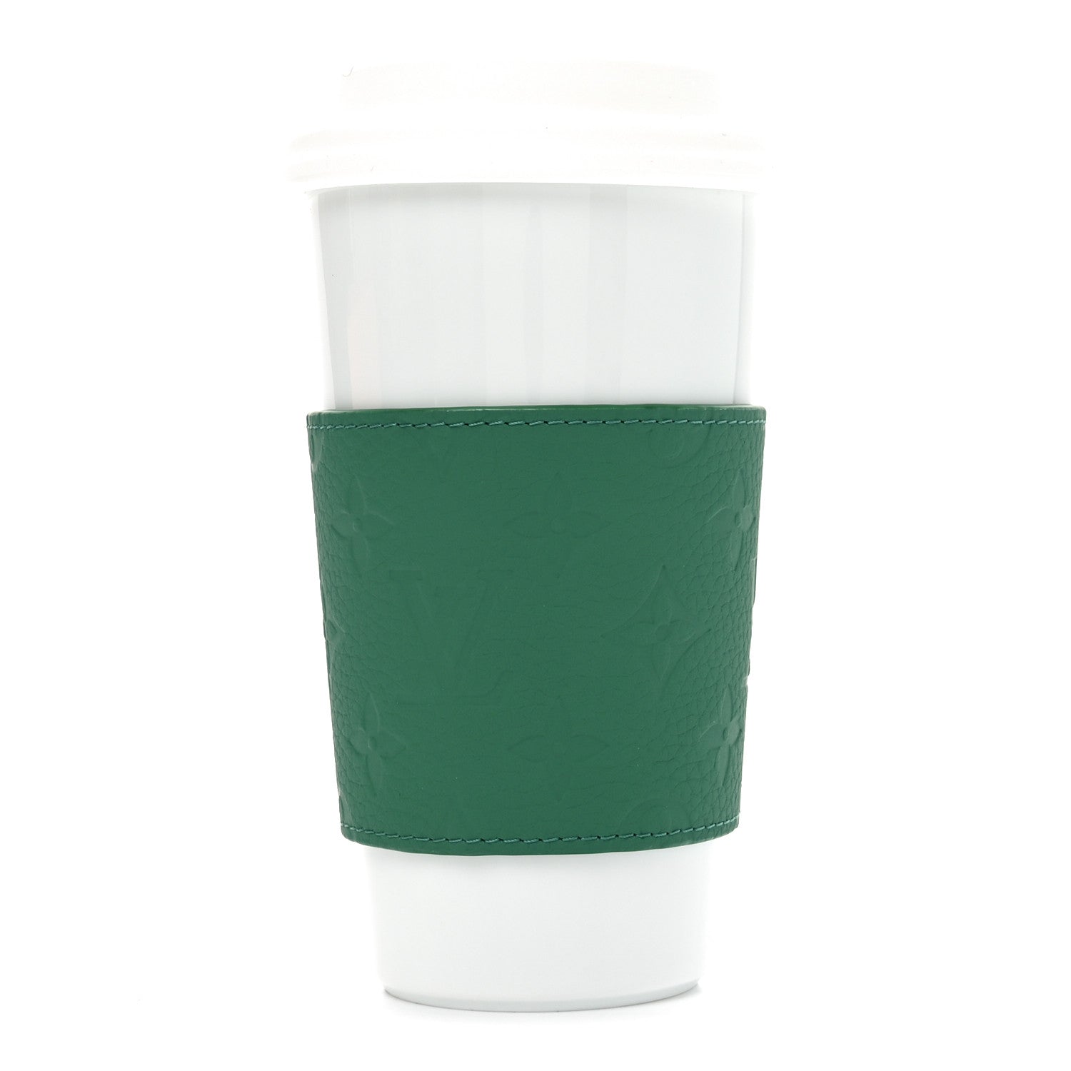 Porcelain Taurillon Louis Cup Green