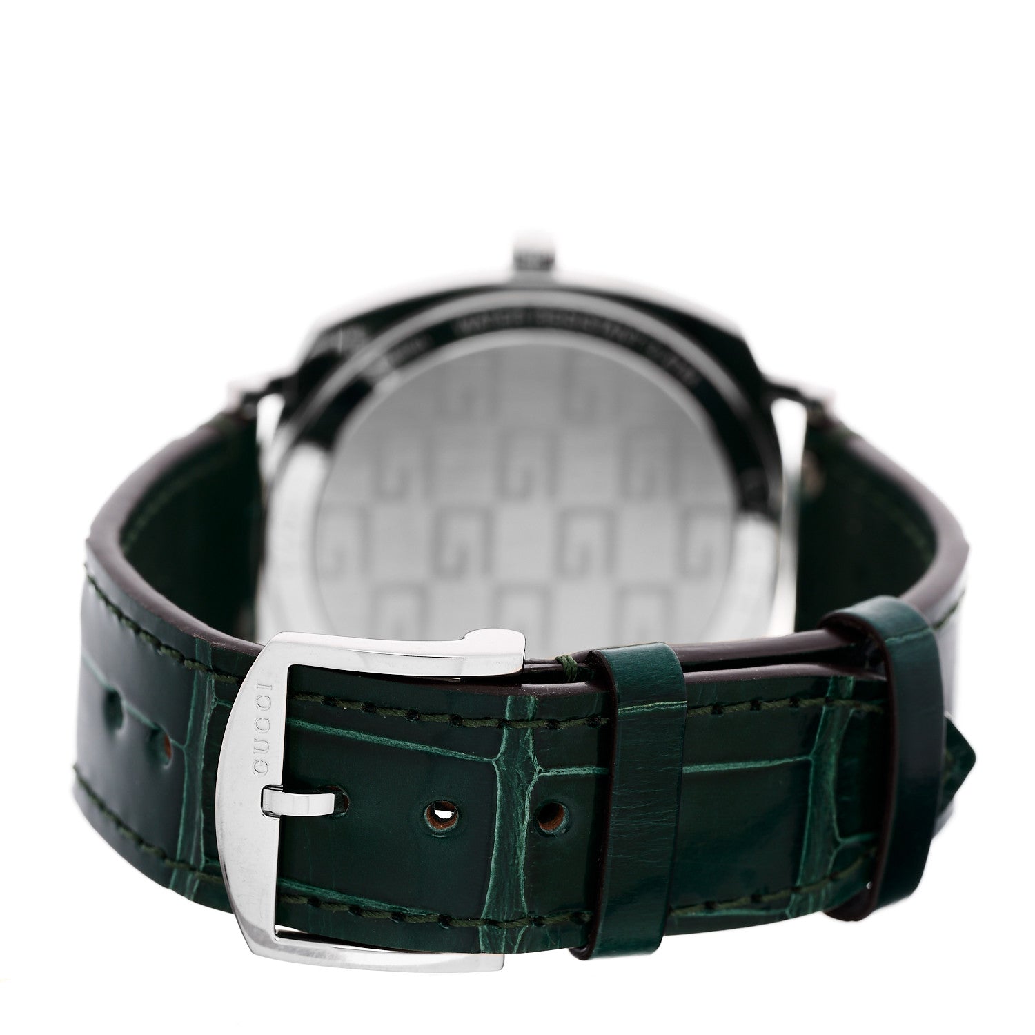 Stainless Steel Alligator 38mm Grip Quartz Watch Green