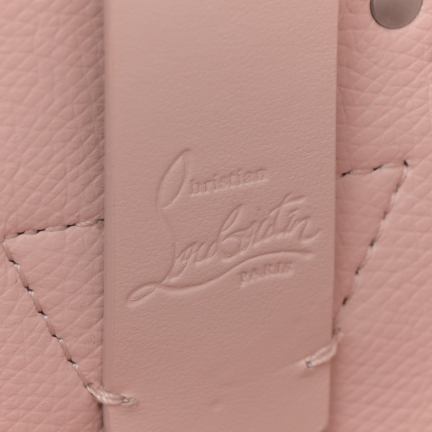 Calfskin Spiked Mini Cabachic Mini Bucket Bag Leche