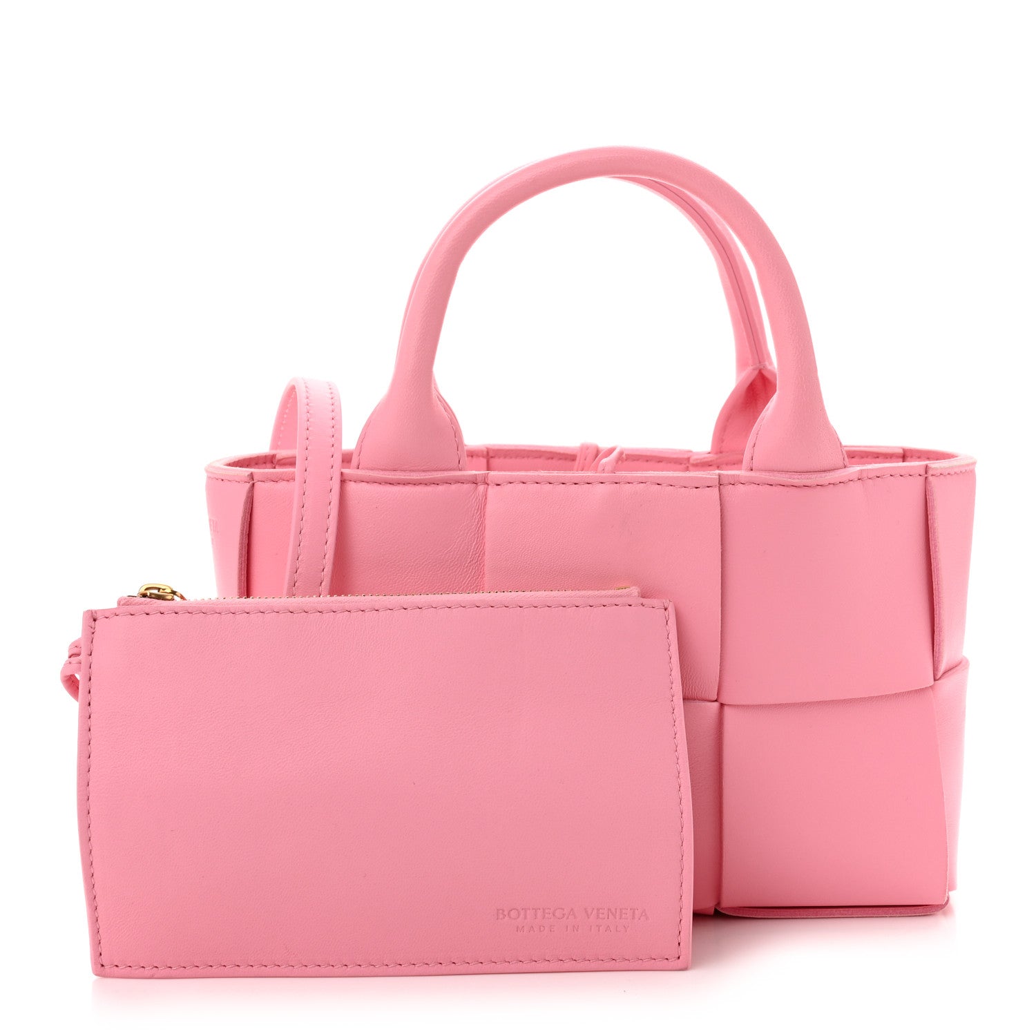 Lambskin Maxi Intreccio Candy Arco Tote Ribbon