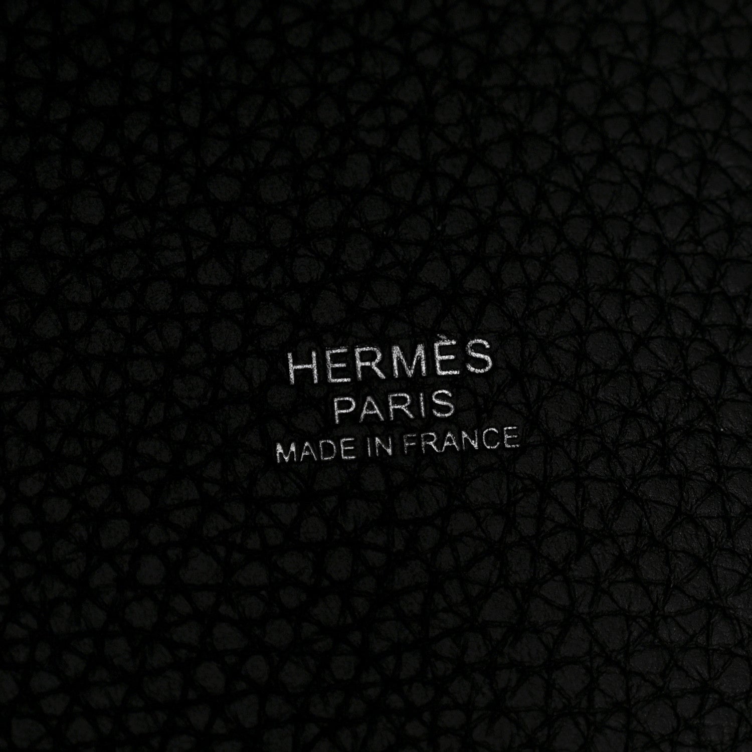 Taurillon Clemence Monochrome Picotin Lock 18 PM Black