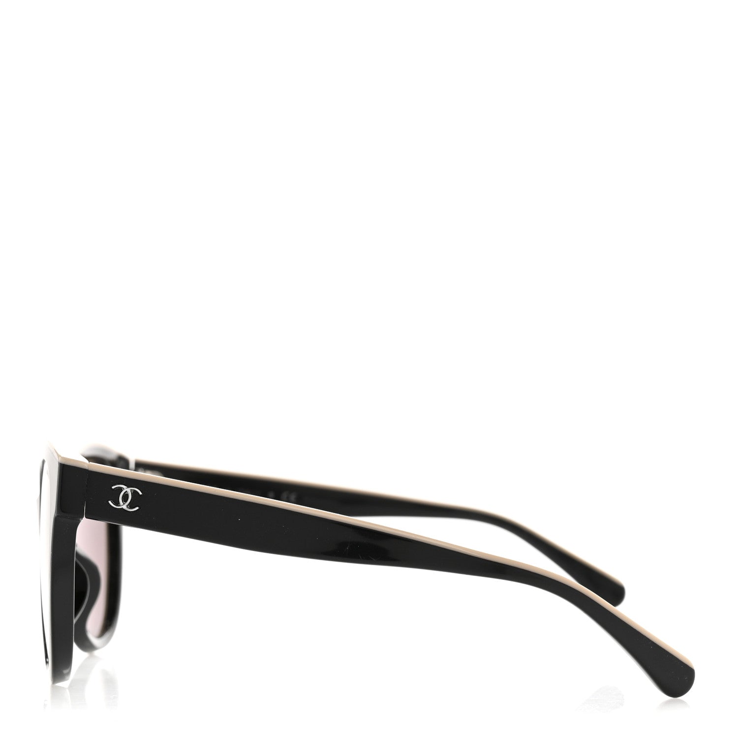 Acetate CC Butterfly Sunglasses 5414-A Black Beige