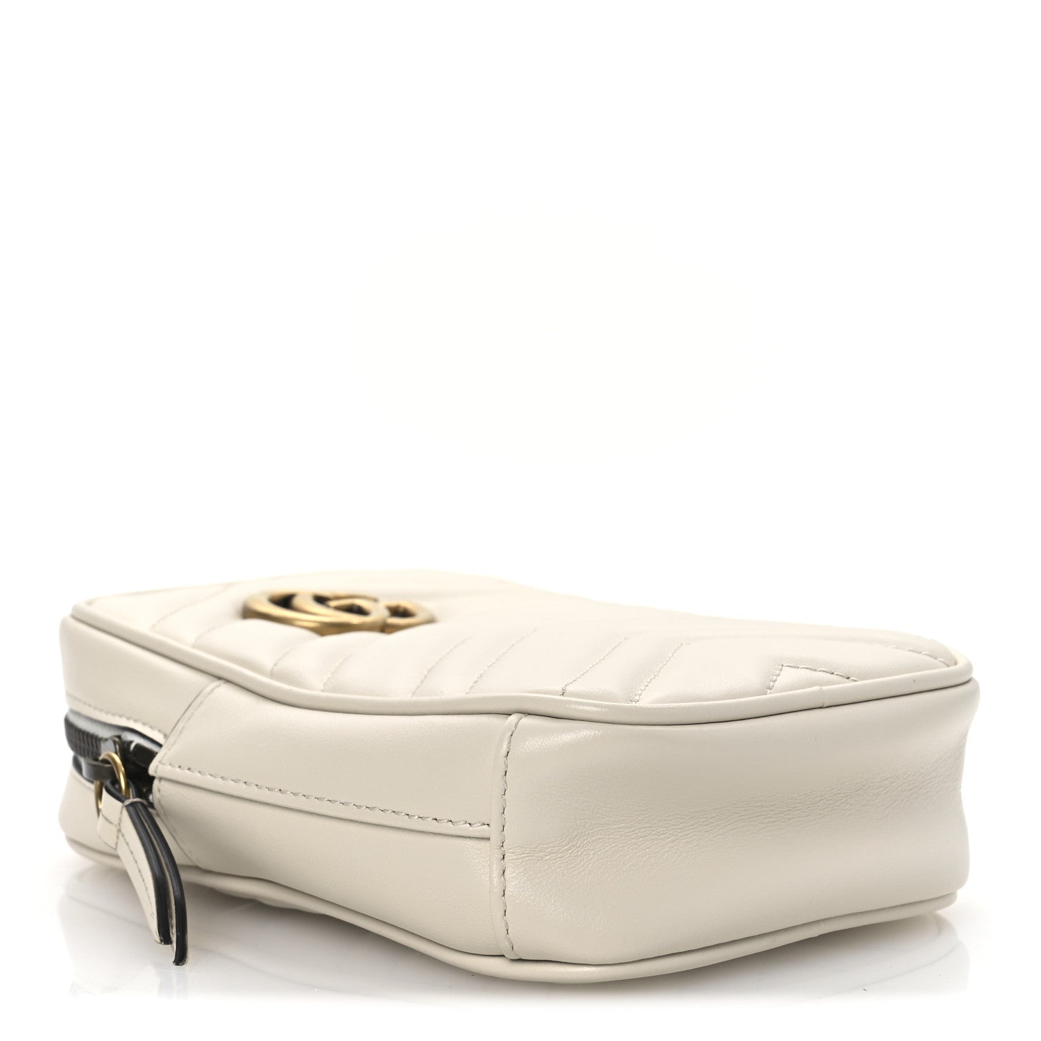 Calfskin Matelasse GG Marmont Mini Bag Coin Purse Mystic White Perfect Pink