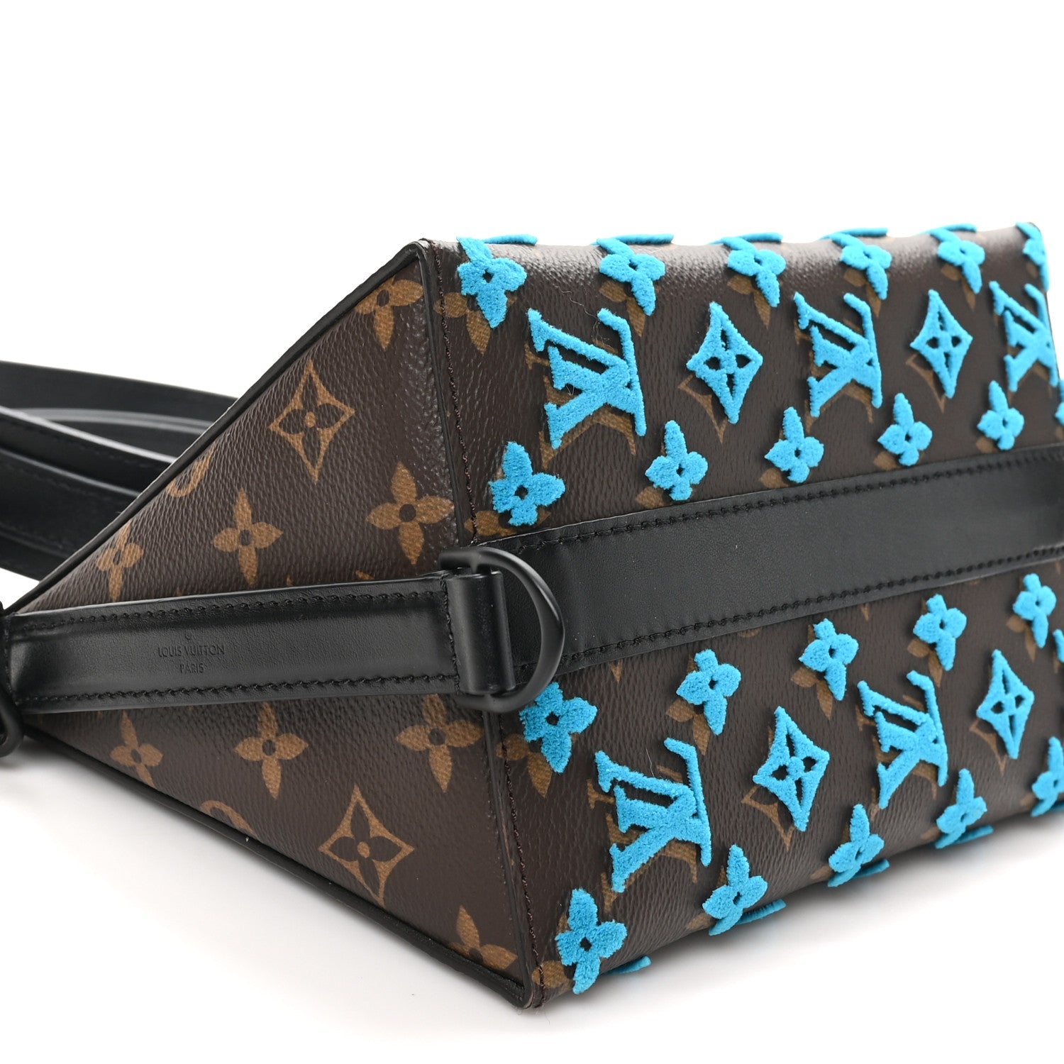 Monogram Tuffetage Triangle Messenger Turquoise