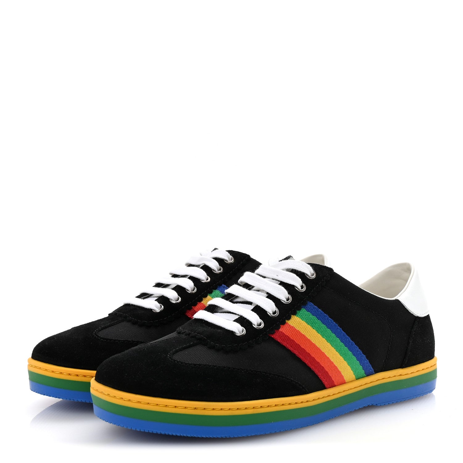 Suede Rainbow Womens G74 Sneakers 35 Black