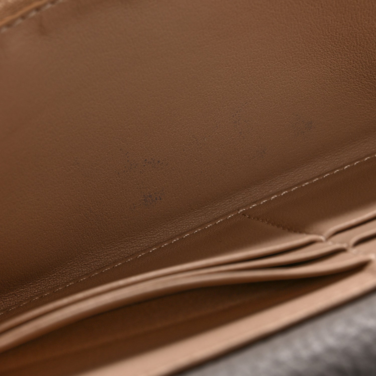 Calfskin Marcie Continental Flap Wallet Cashmere Grey