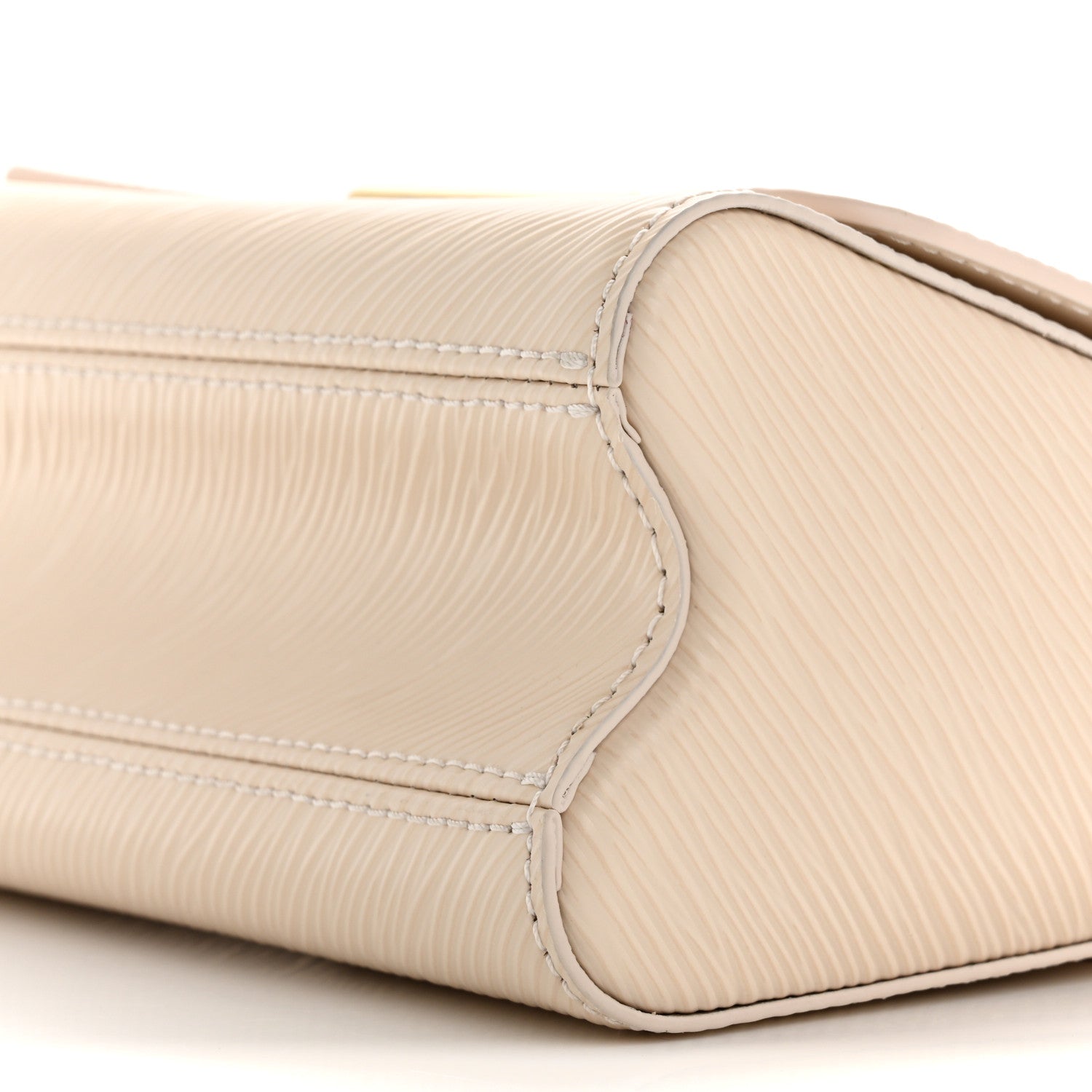 Epi Twist Braided Chain Shoulder Bag PM Quartz White