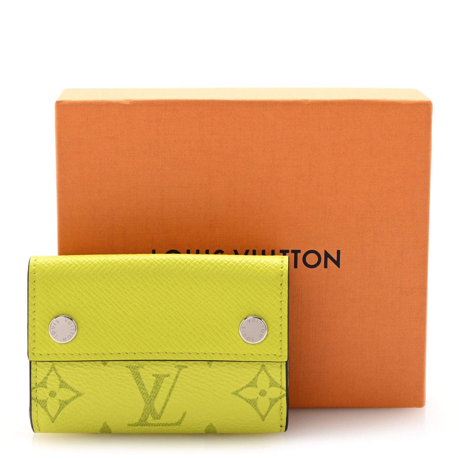 Monogram Taiga Discovery Compact Wallet Yellow
