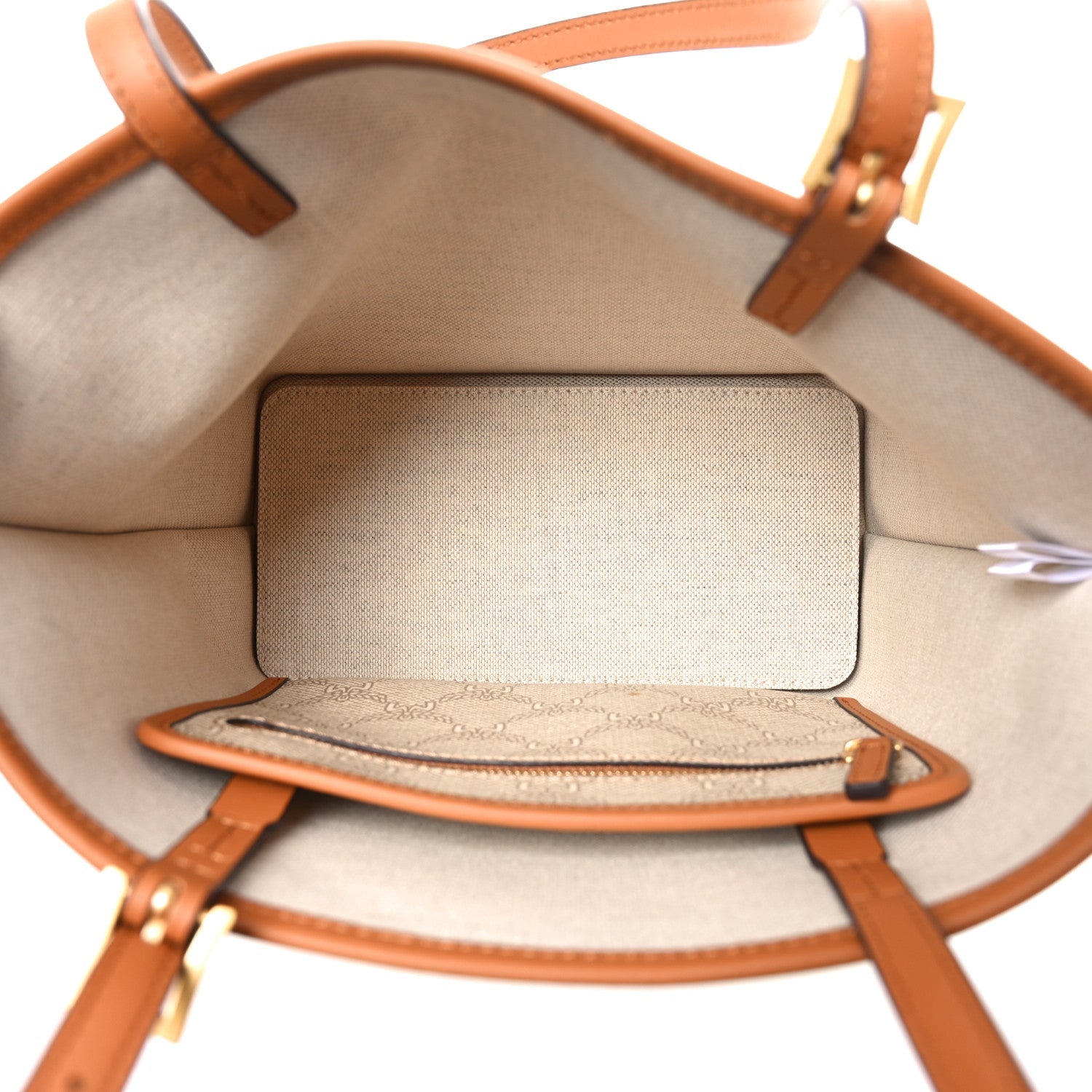 Lauretos Nappa Mini Himmel Shopper Tote Oatmeal
