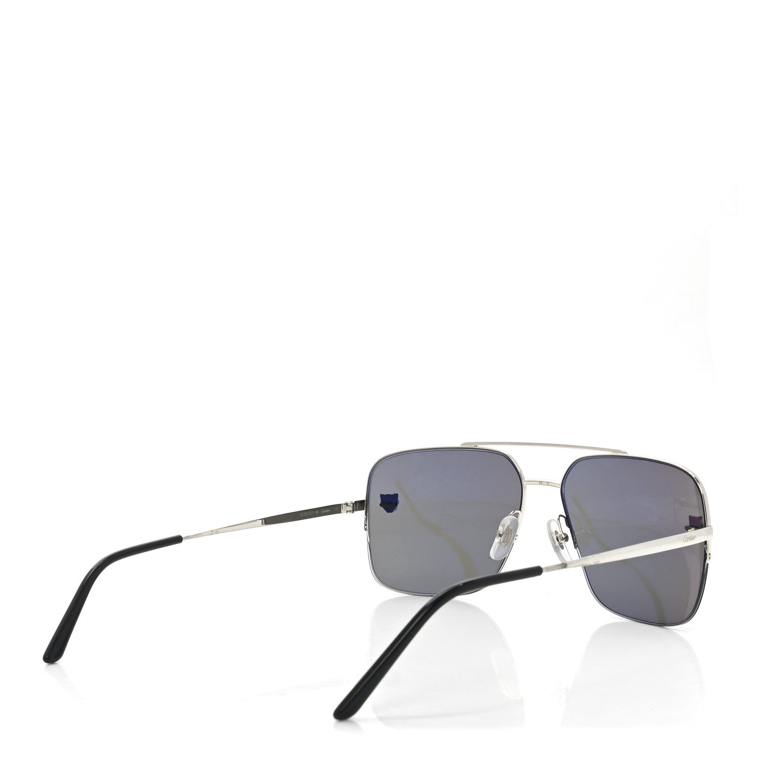 Panthere De Cartier Aviator Sunglasses CT0244S Silver