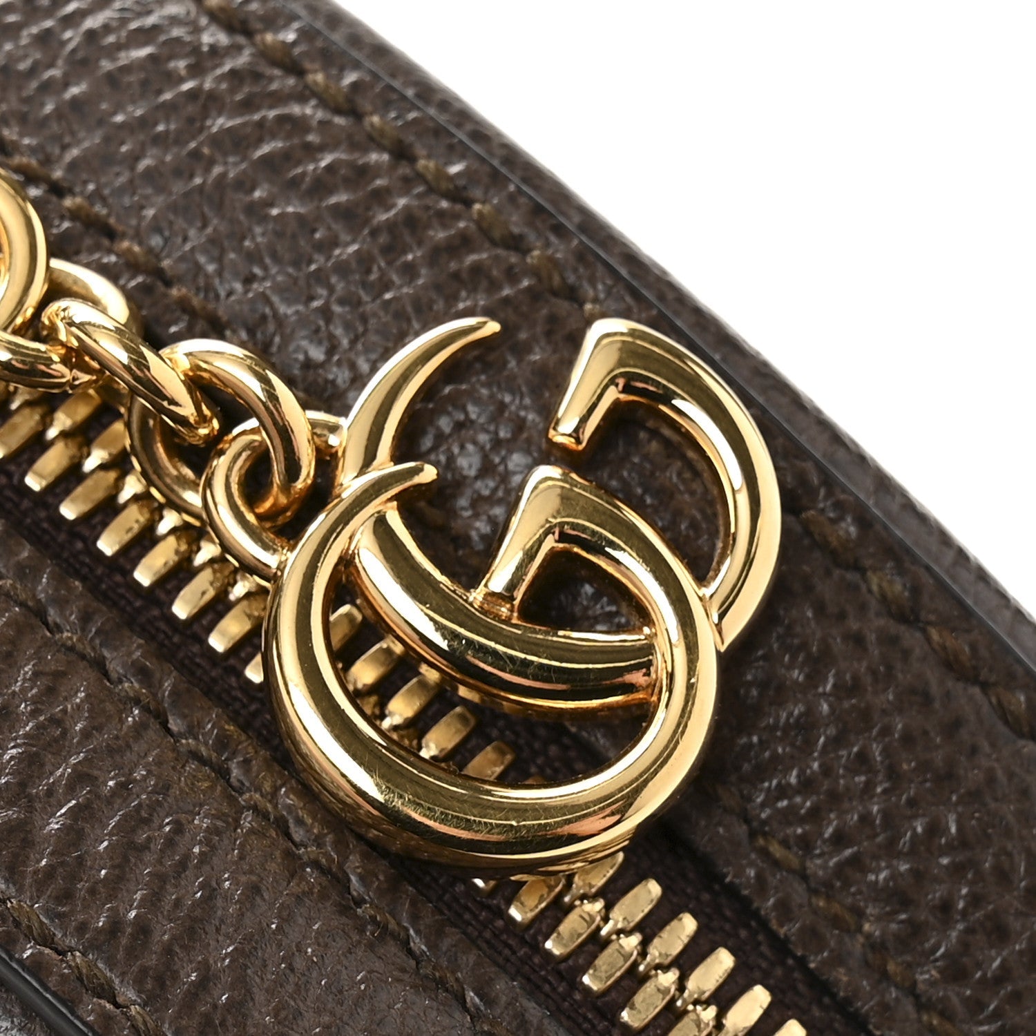 GG Supreme Monogram Web Mini Ophidia Round Shoulder Bag Brown