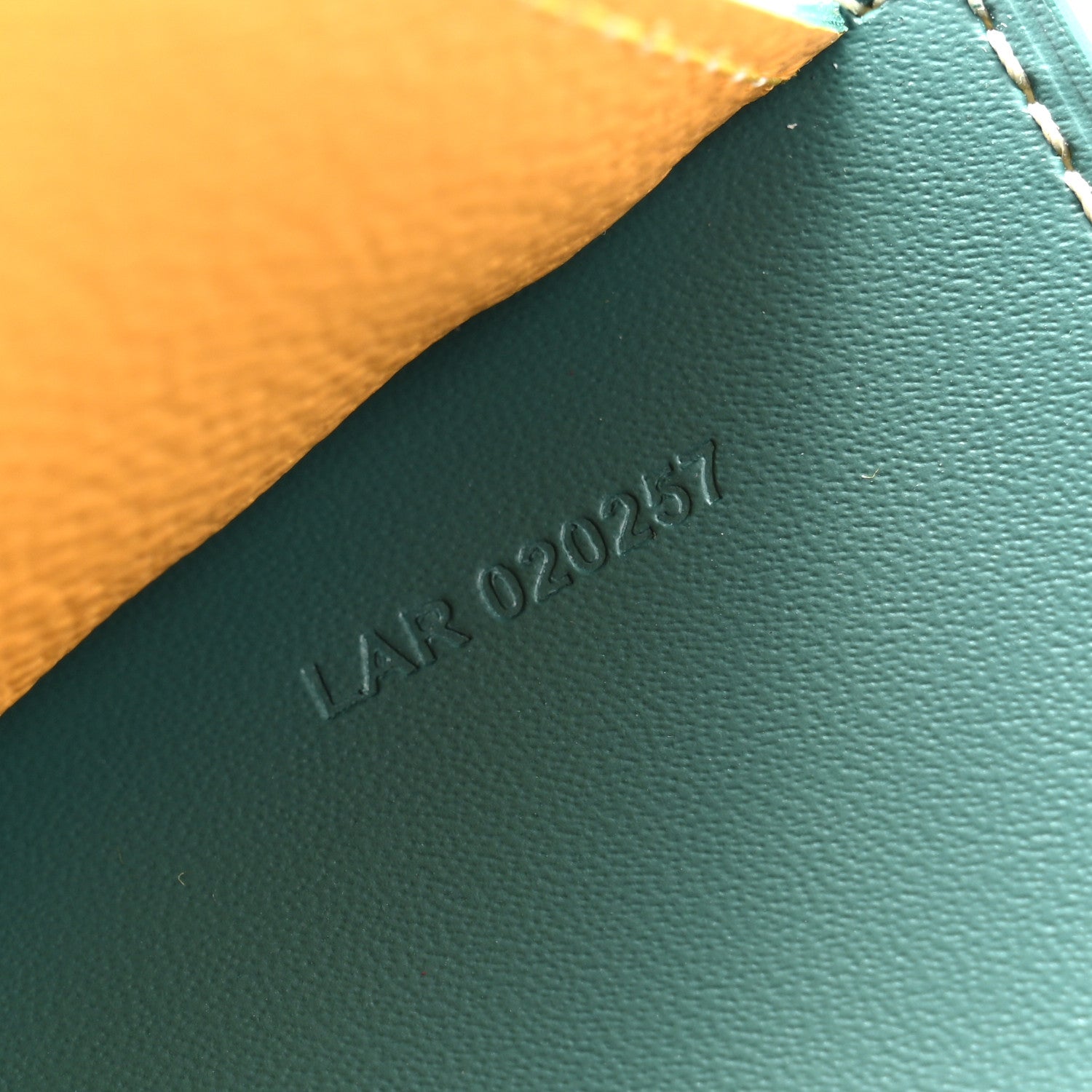 Goyardine Passport Wallet Green