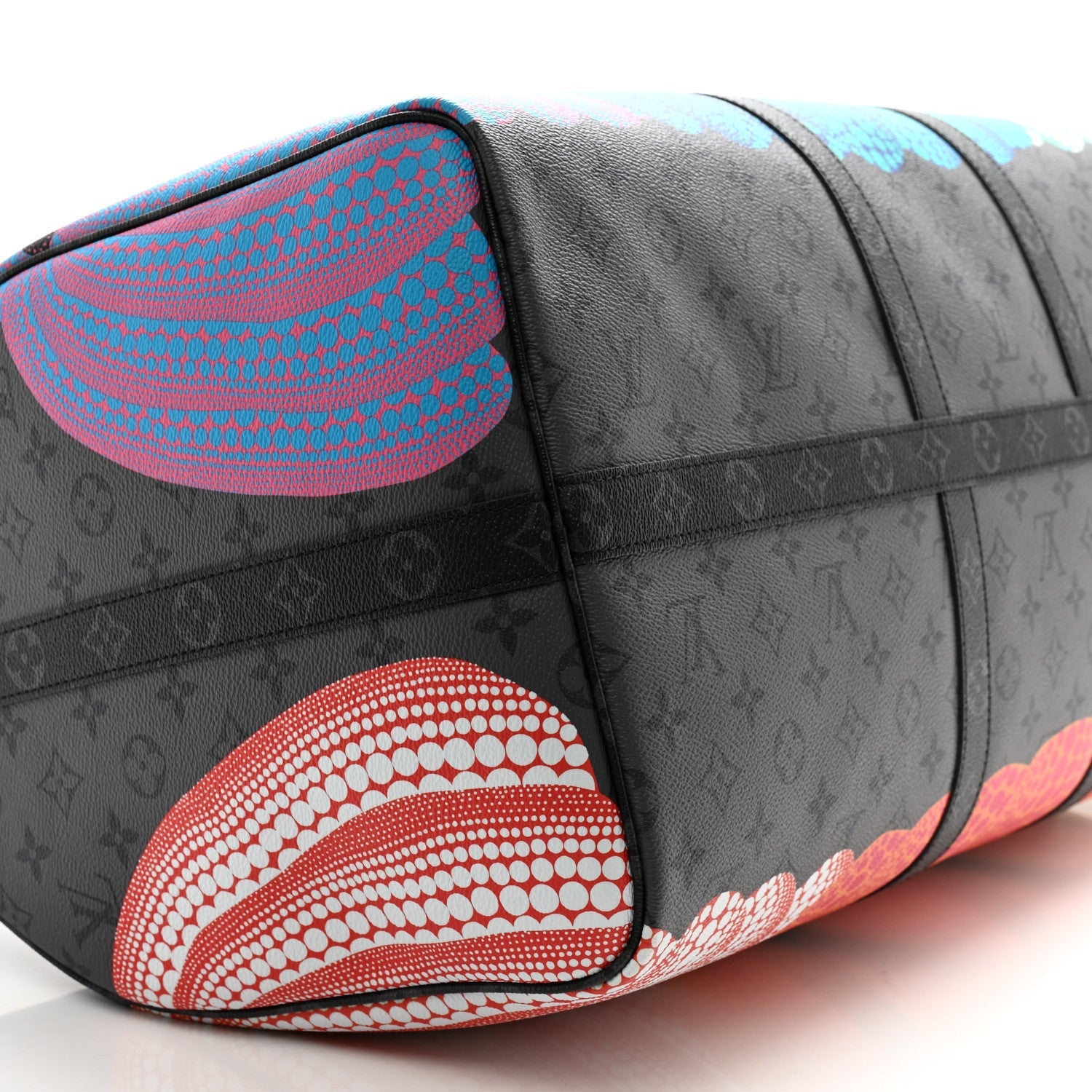 LV X YK Monogram Eclipse Reverse Pumpkin Keepall Bandouliere 55 Multicolor