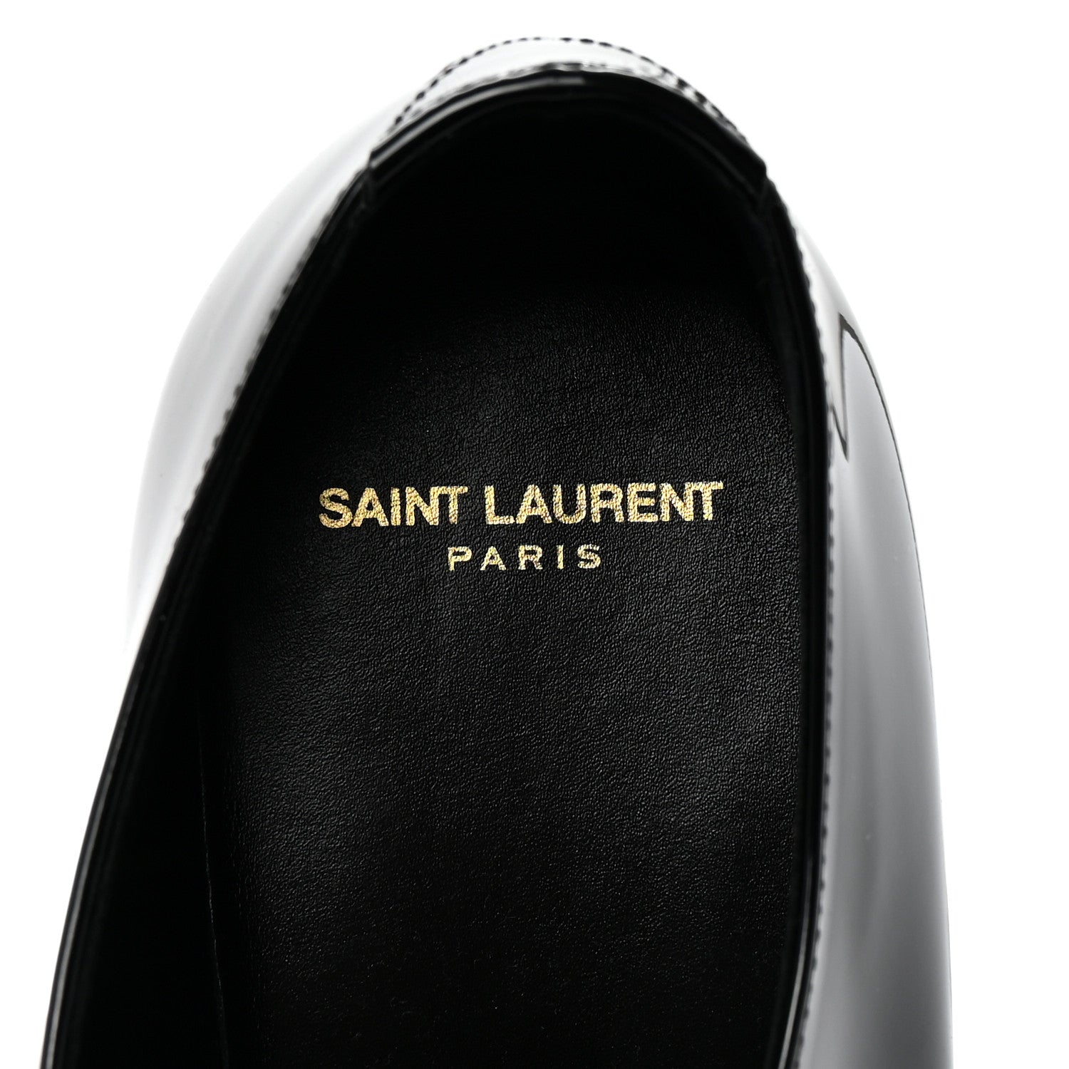 Patent Calfskin Mens Derby Lace Up Shoes 41.5 Black