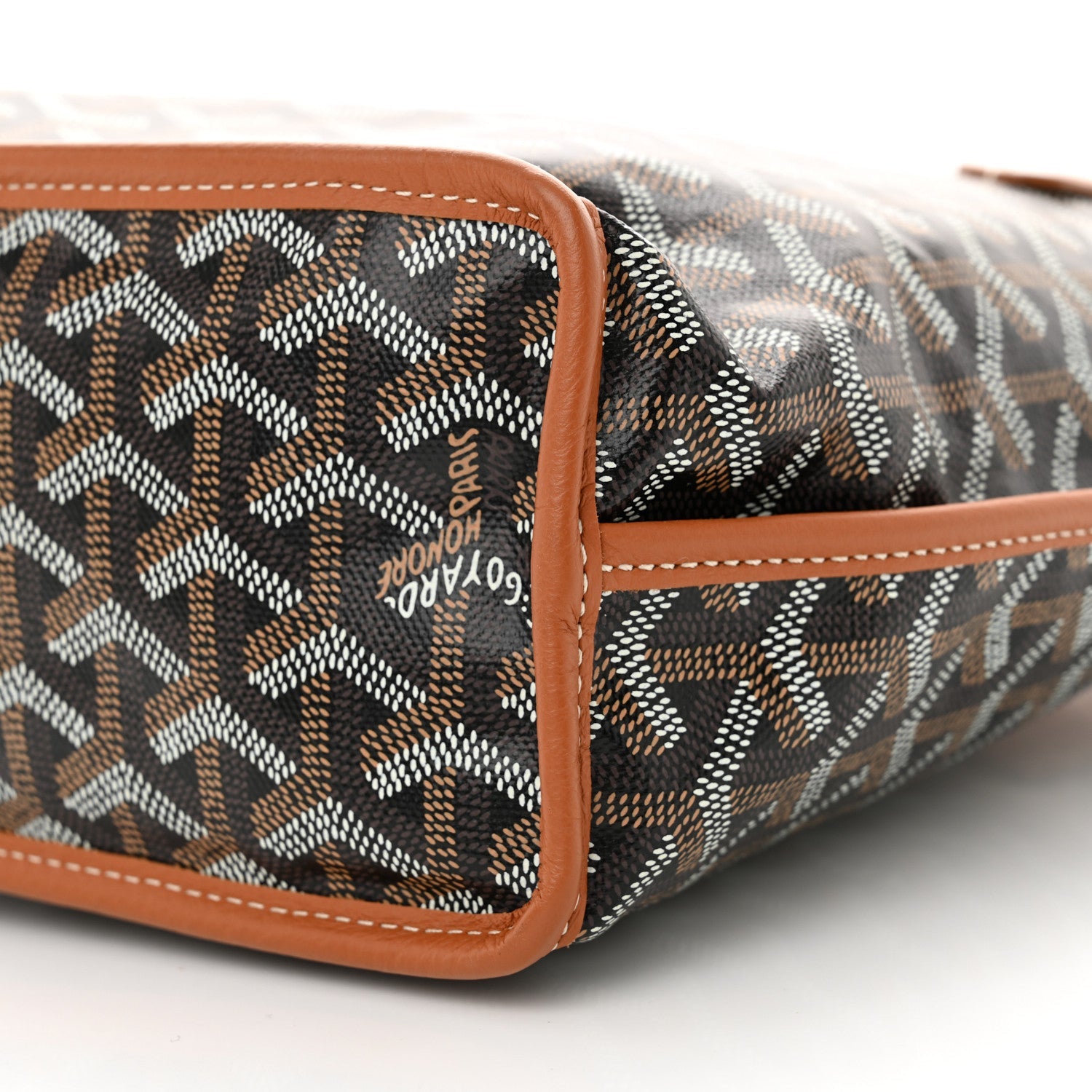 Goyardine Reversible Mini Anjou Black Gold