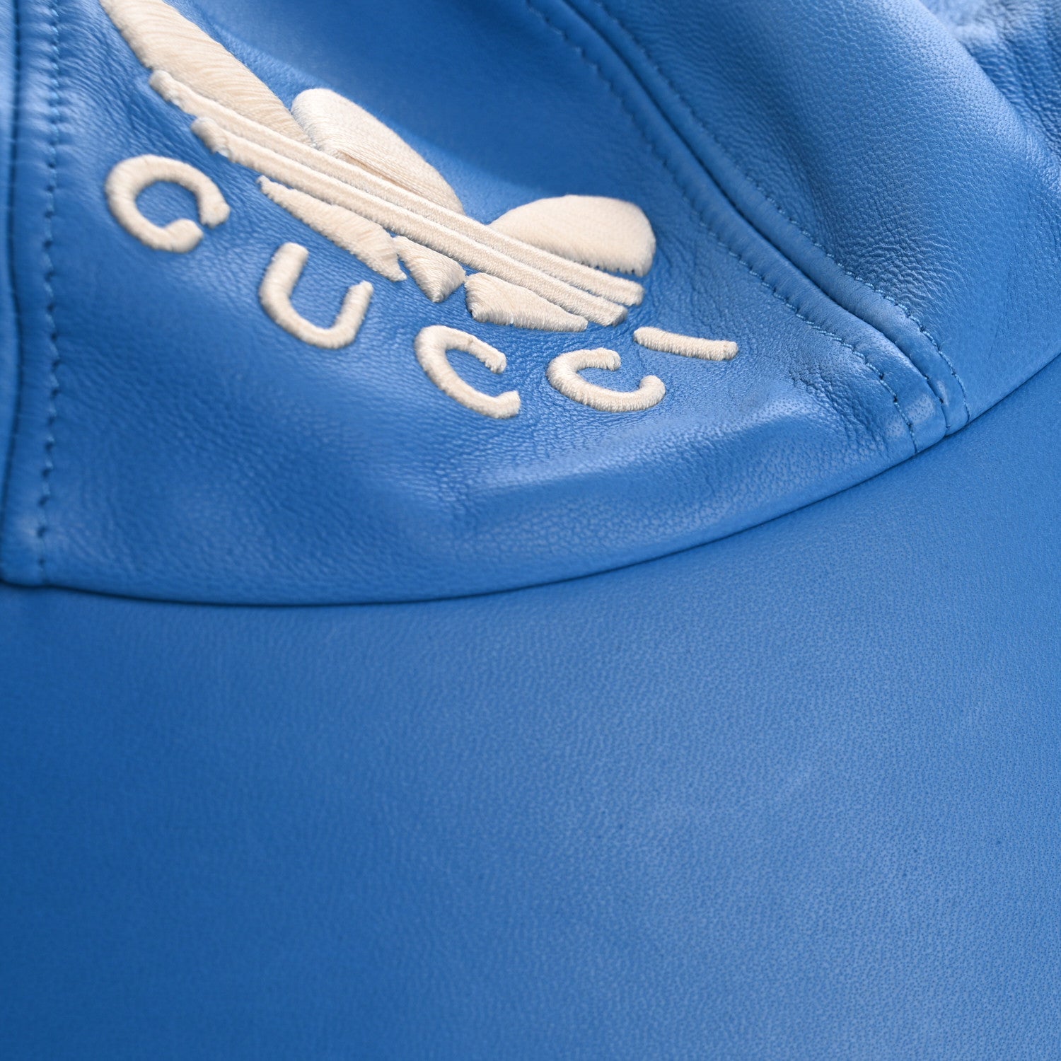 X ADIDAS Lambskin Trefoil Stefanos Baseball Hat XL Blue